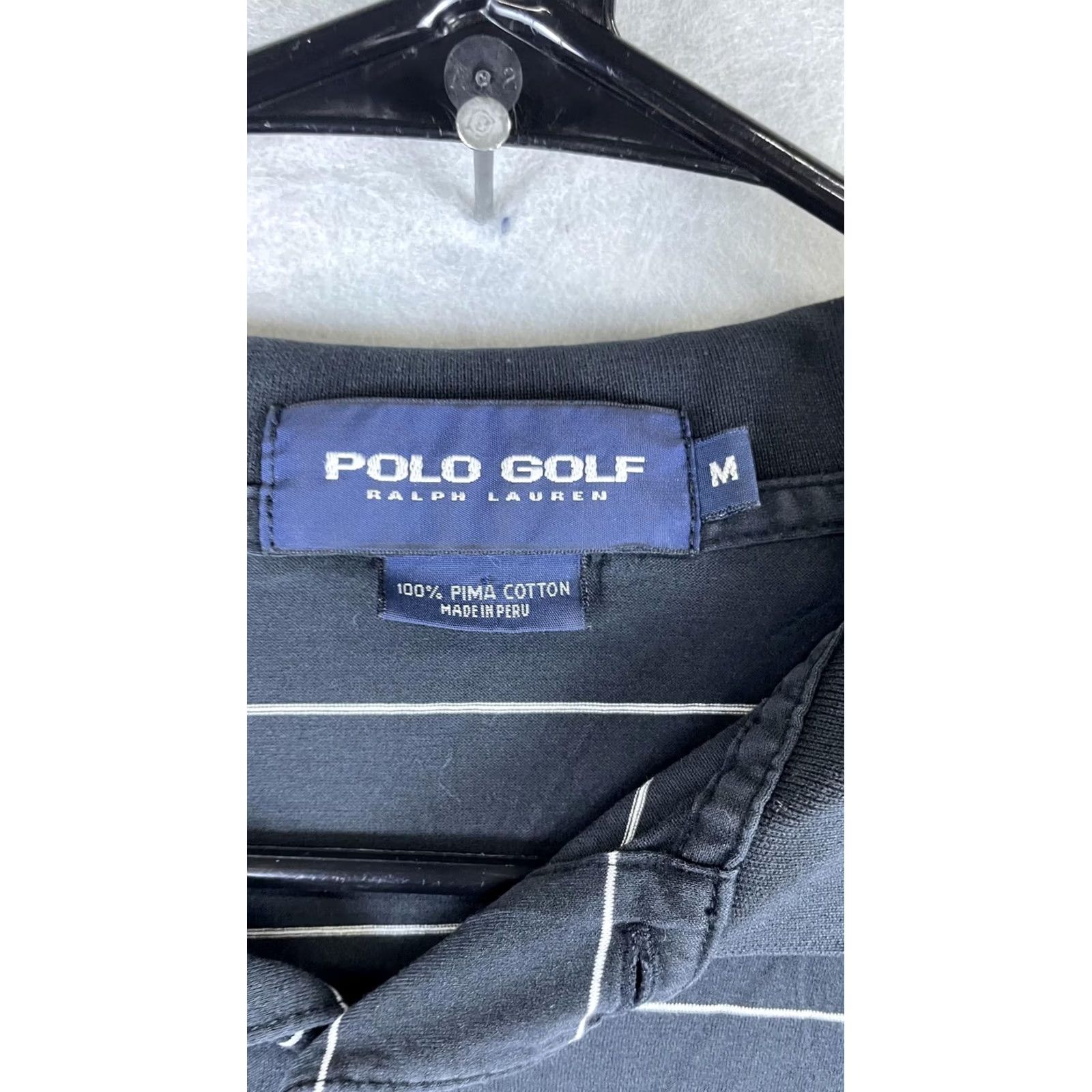 Polo Ralph Lauren Polo Ralph Lauren Polo Shirt Mens Medium Blue Stripe Golf Long Sleeve Size US M / EU 48-50 / 2 - 4 Thumbnail