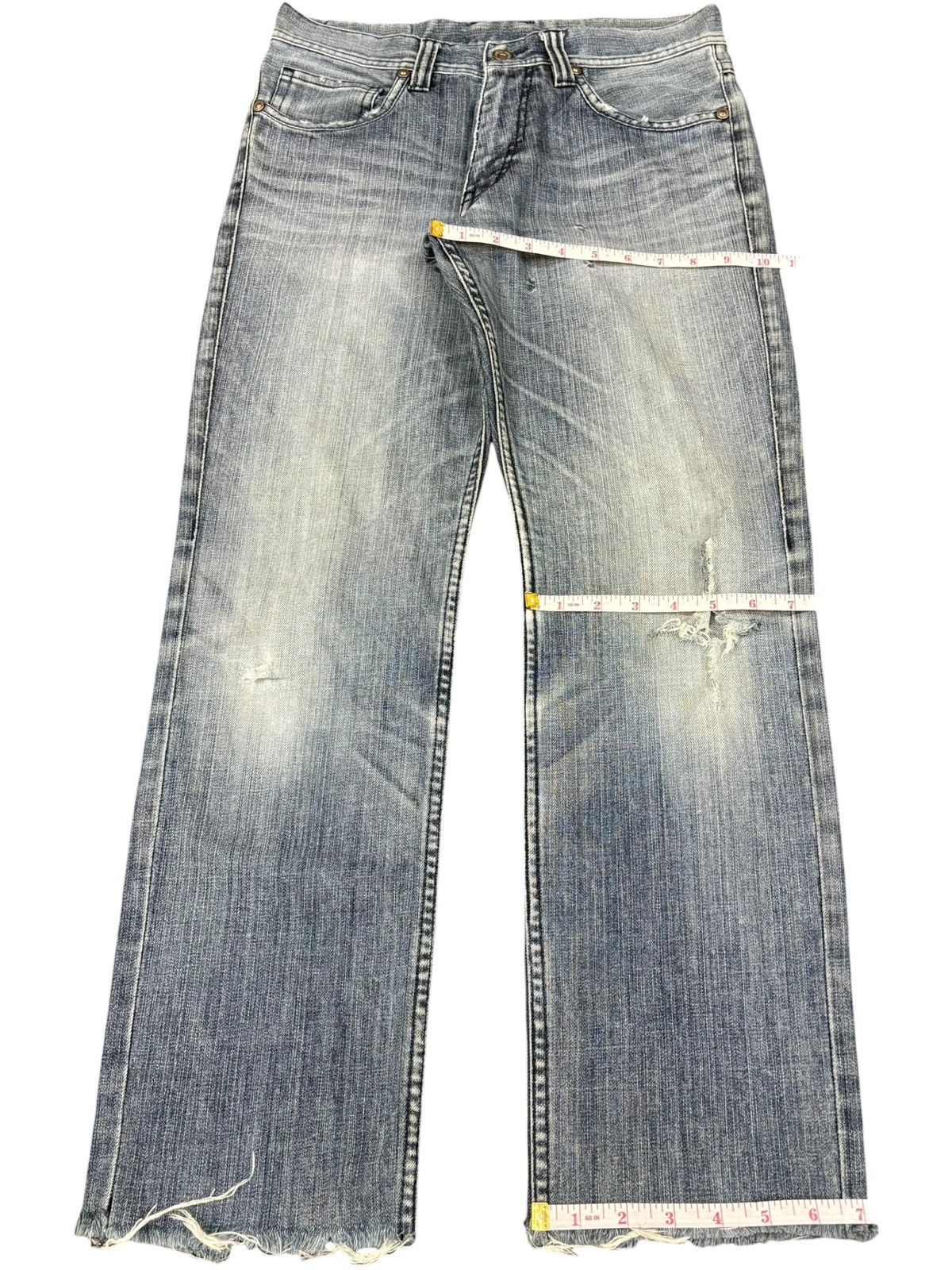 semanticdesign Vintage Japanese Semantic Design Distressed Frayed Jeans Size US 30 / EU 46 - 13 Thumbnail