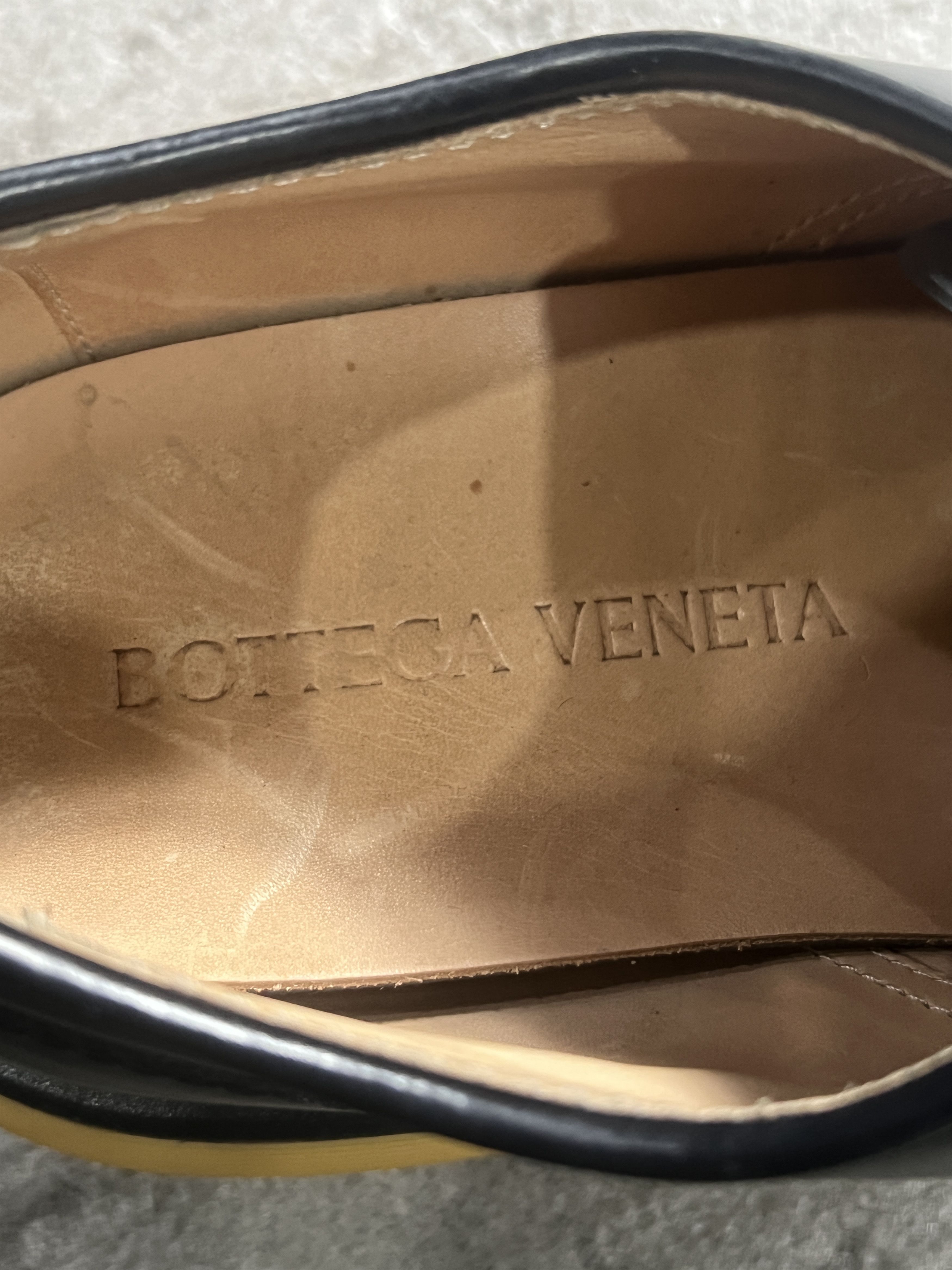 Bottega Veneta Bottega Veneta Leather Derby Lug Sole Black 40 Size US 7 / EU 40 - 11 Thumbnail