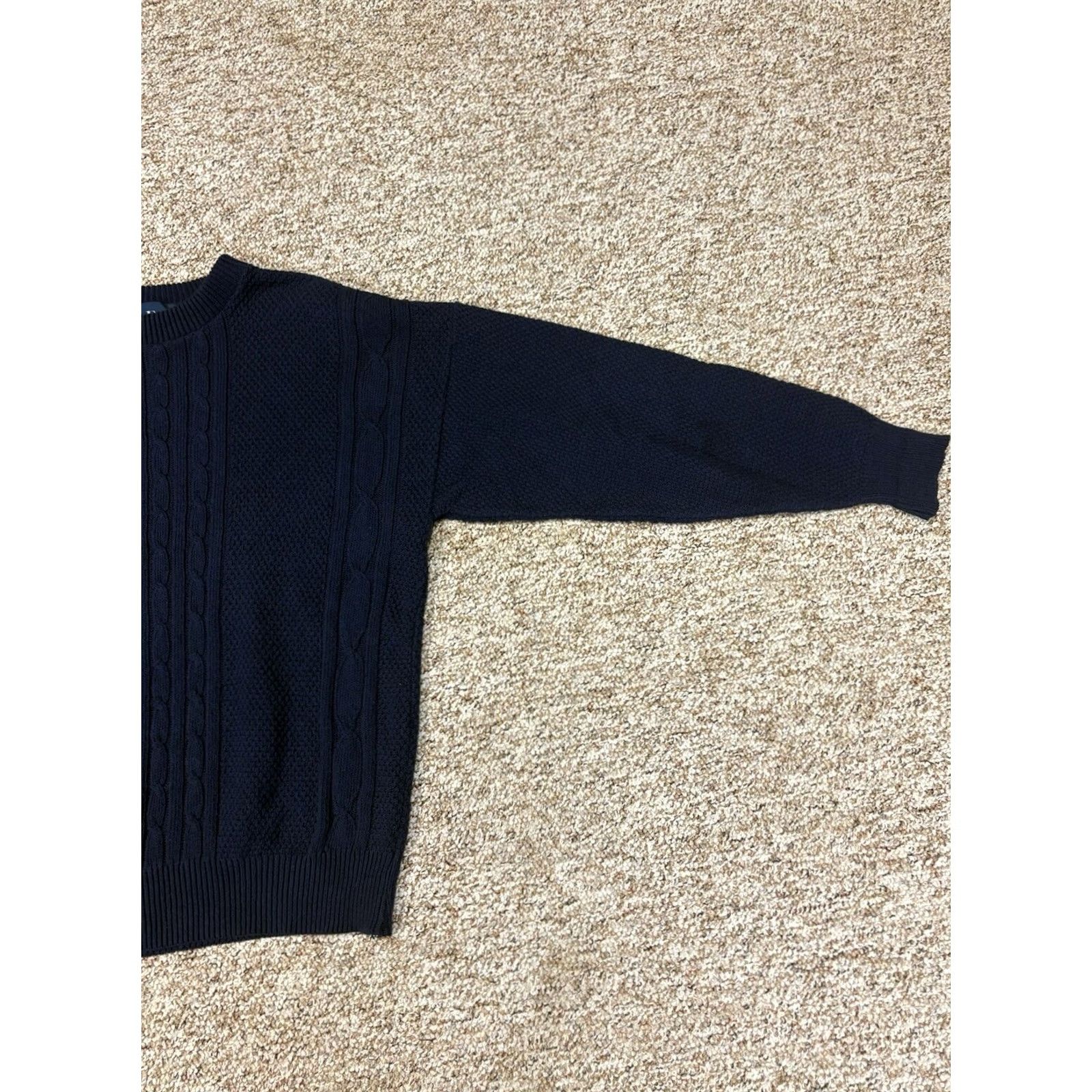 Vintage VINTAGE Par Four Sweater Navy Blue Retro Golf Mens Size M Pullover Knit Cotton Ramie Hand Wash Only USA Made Size US M / EU 48-50 / 2 - 4 Thumbnail