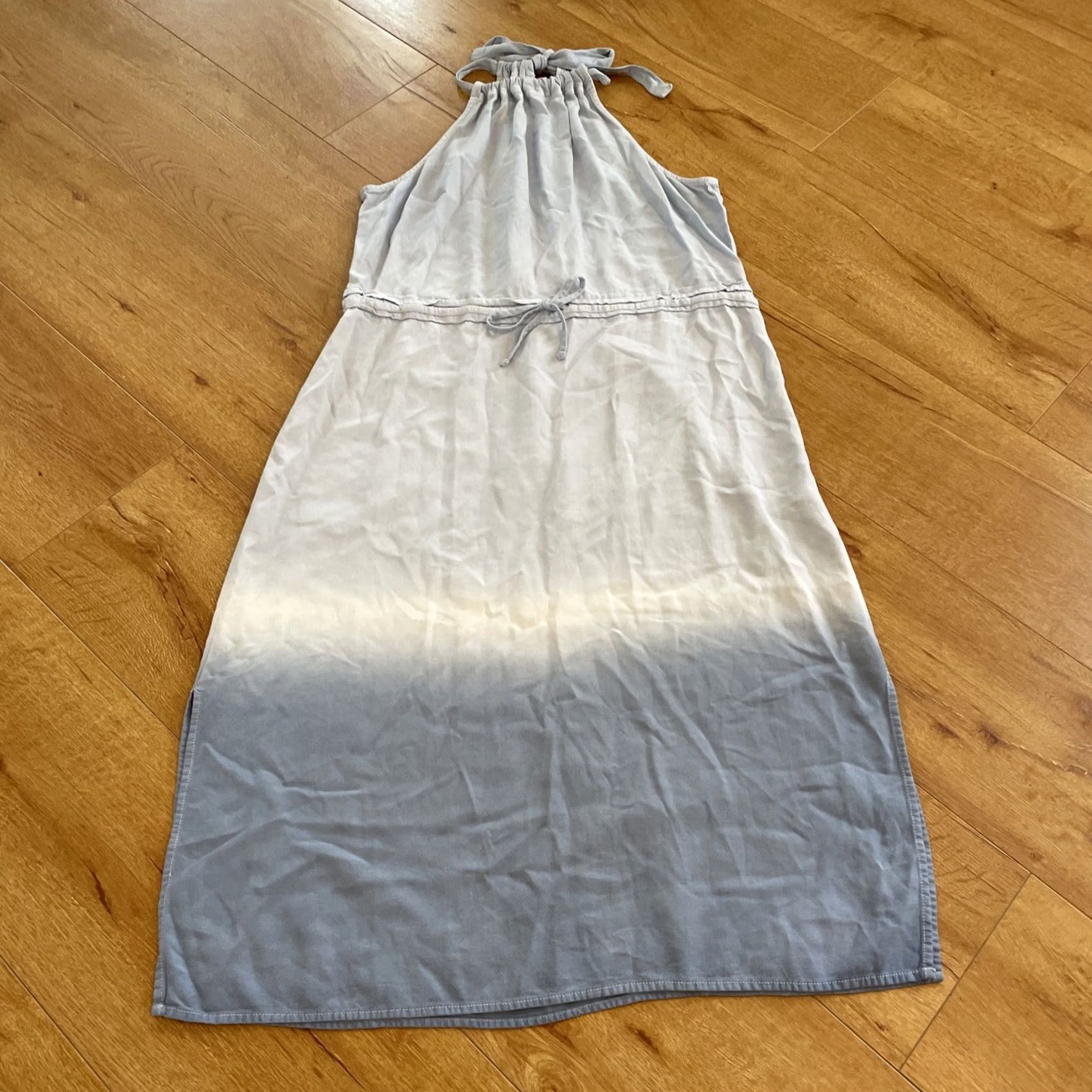 Splendid Splendid Dress M Falmouth Blue Tie Dye Sleeveless Midi Halter Boho A-Line Womens Medium Blue Size M / US 6-8 / IT 42-44 - 2 Thumbnail
