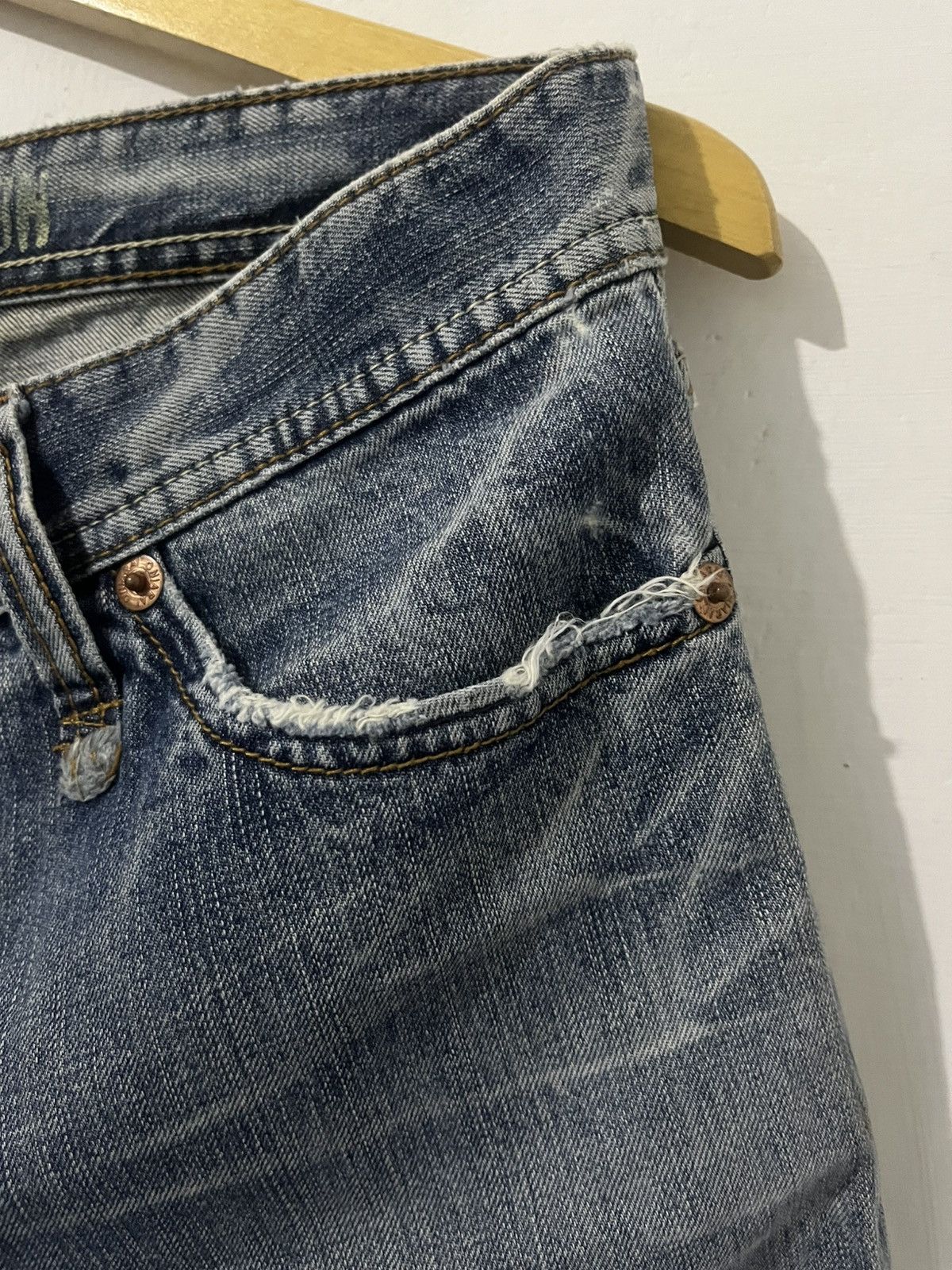Blue Blue Japan Vintage Blue Way Japan Oniarai Nippon Embroidered Jeans Size US 31 - 9 Thumbnail