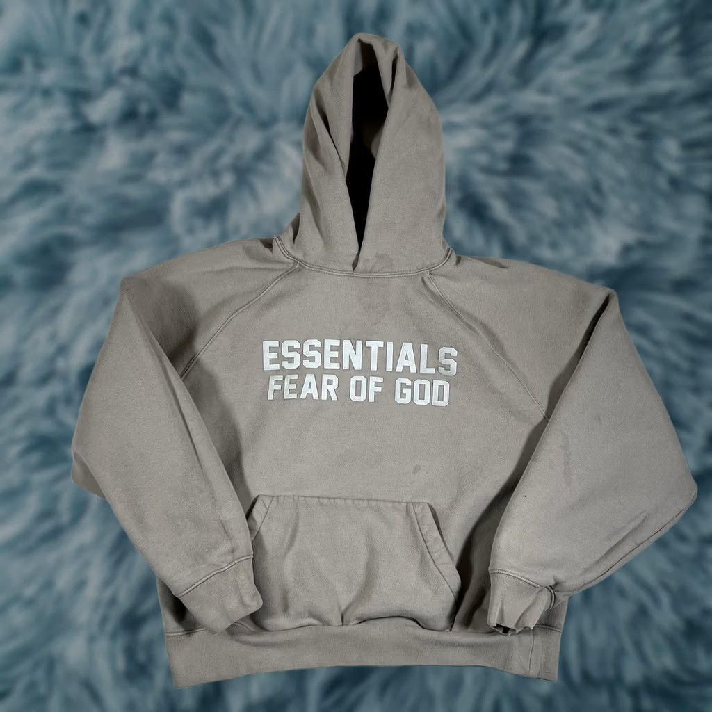 Fear of God Fear of God Essentials Hoodie Womens Size S Pullover Beige Activewear Pit to Pit 22 inches Length 21.5 inches Size S / US 4 / IT 40 - 1 Thumbnail