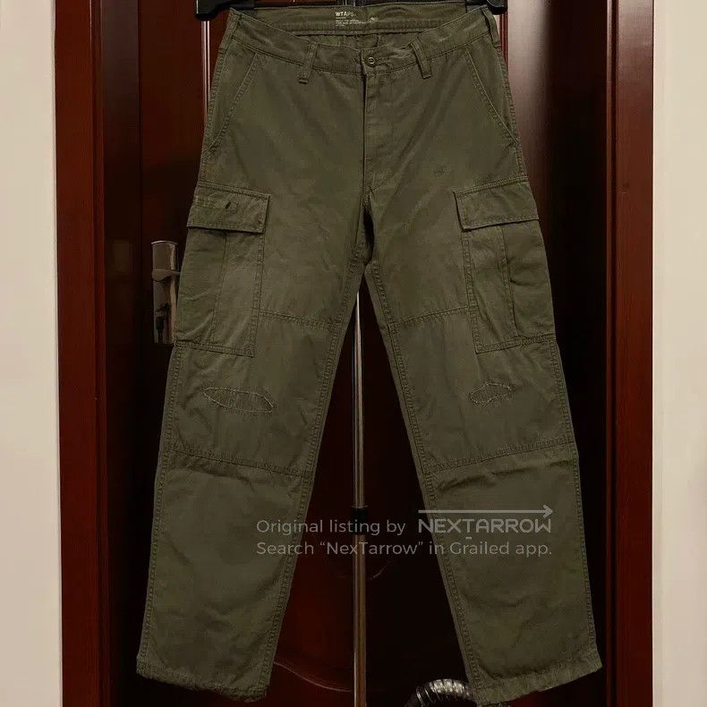 Wtaps Wtaps Wash and age distressed patchwork military pants Size US 39 - 1 Thumbnail