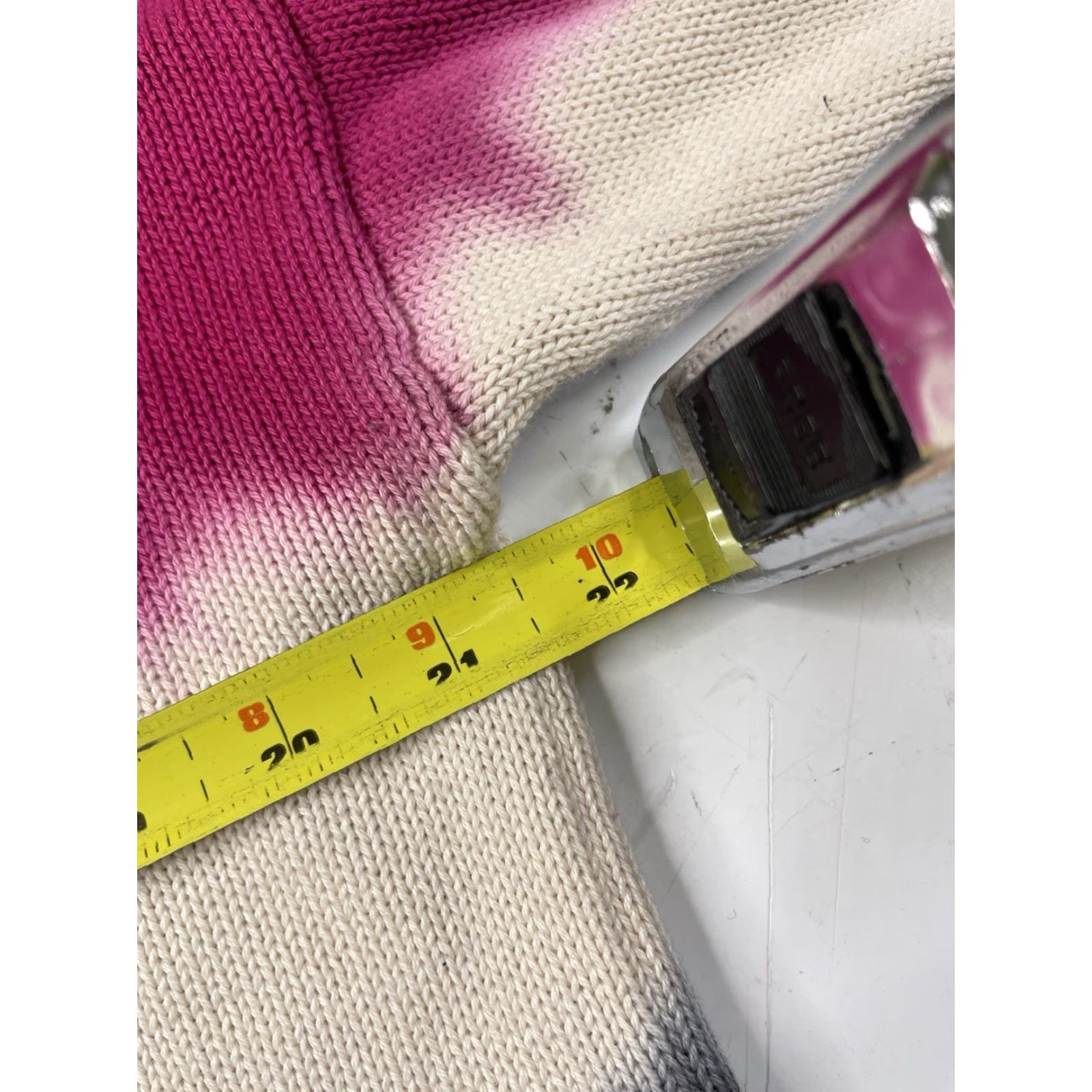 Ralph Lauren Lauren Ralph Lauren Sweater Womens Large Pink Roll Neck Color Block Tie Dye Knit Size L / US 10 / IT 46 - 5 Thumbnail