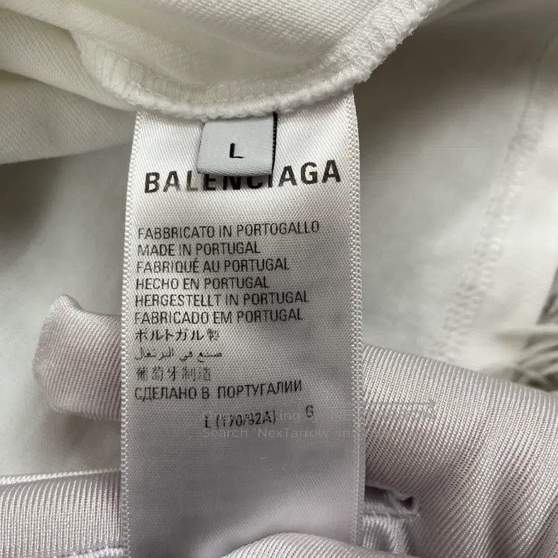 Balenciaga Balenciaga White embroidered logo short-sleeve Size US L / EU 52-54 / 3 - 7 Thumbnail