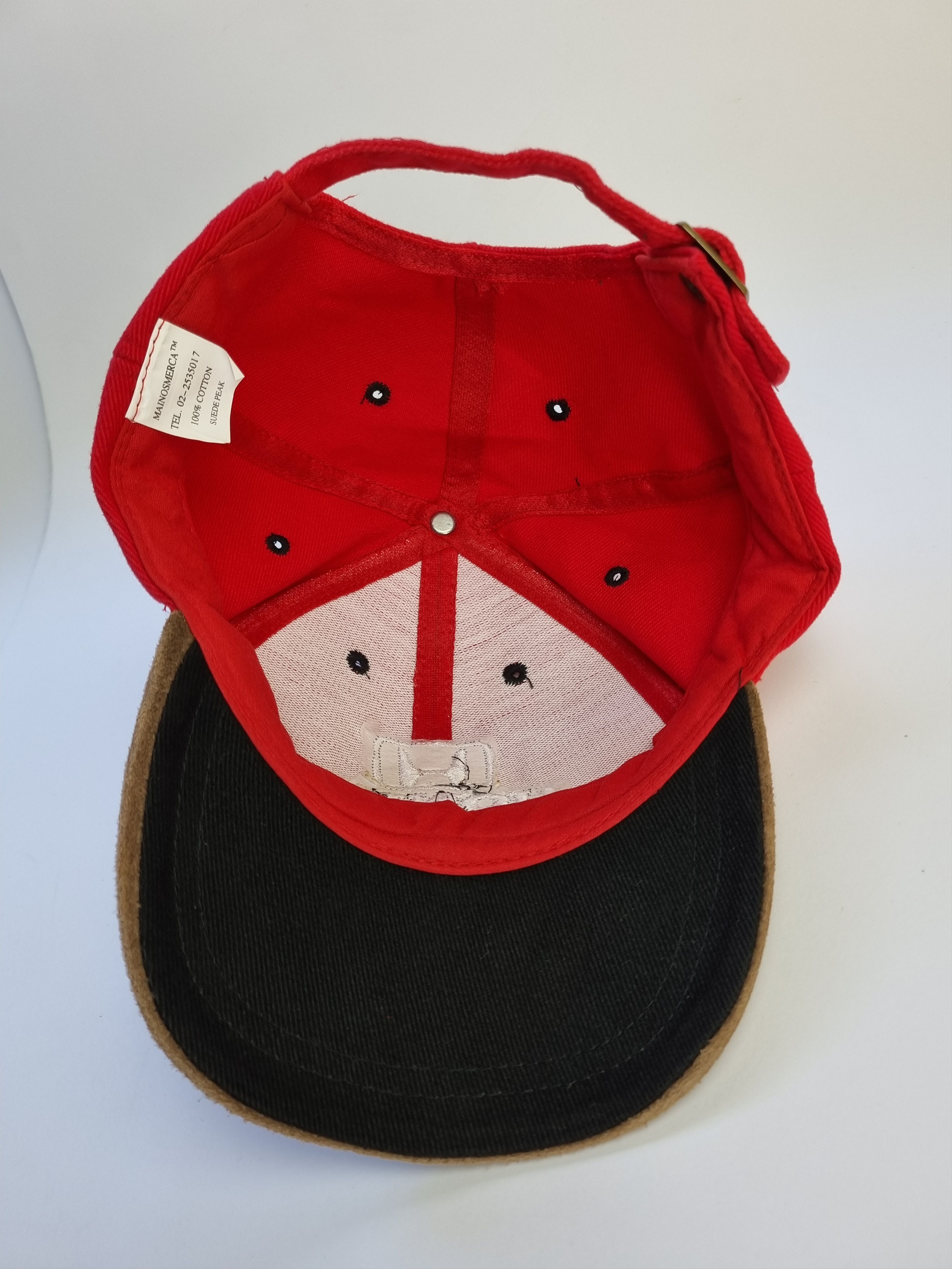 Honda 90s Vintage Honda Suede Peak Contrast Design Cap Size ONE SIZE - 5 Thumbnail