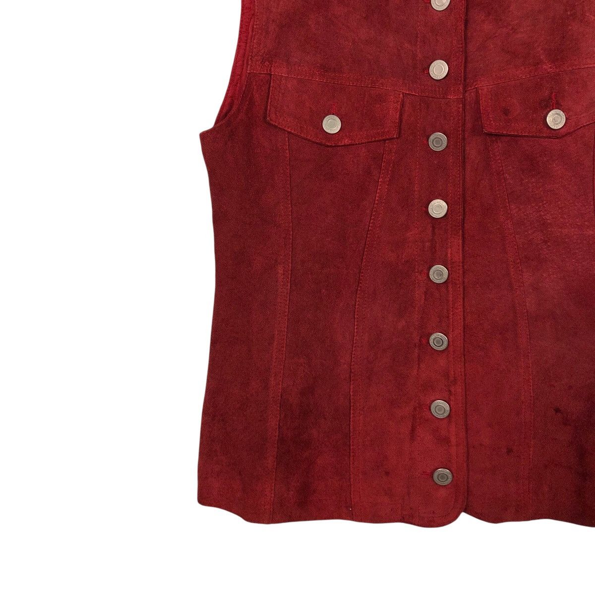 Japanese Brand 📌Vintage Leather Tank Top Vest Pesanteur Issey Miyake Size US M / EU 48-50 / 2 - 5 Thumbnail