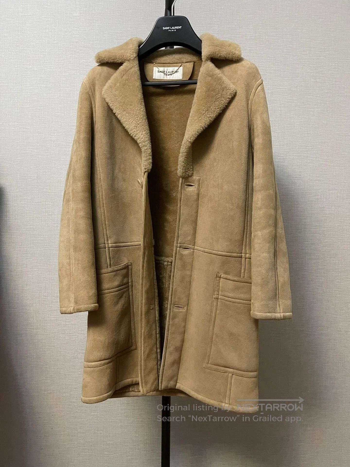 Saint Laurent Paris Saint Laurent Shearling Coat Unisex Size 38. Size US S / EU 44-46 / 1 - 1 Thumbnail