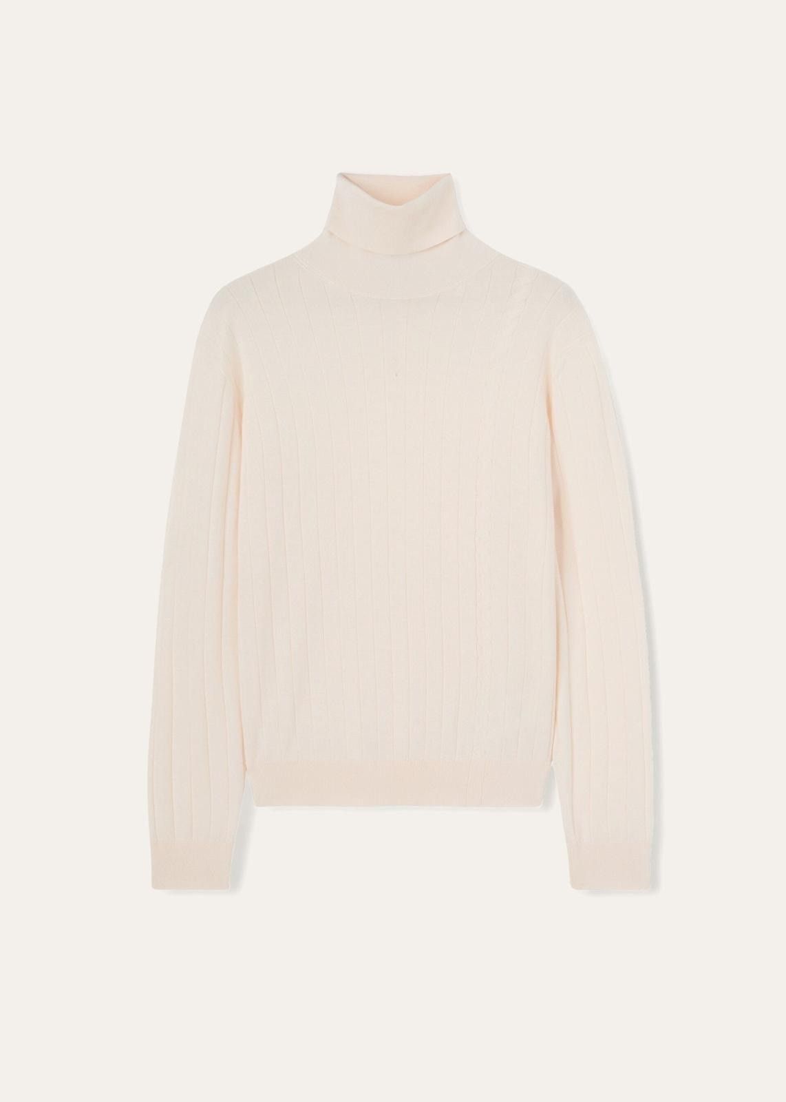 Loro Piana o1srvl11e0824 Porirua Turtleneck Sweater in Light Pink Size XXL / US 16-18 / IT 52-54 - 1 Thumbnail