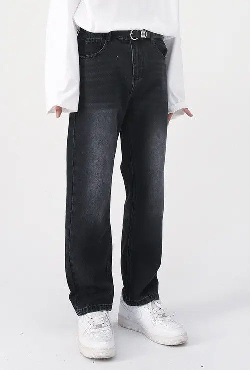 Other Black and grey retro washed straight jeans Size US 32 / EU 48 - 7 Thumbnail