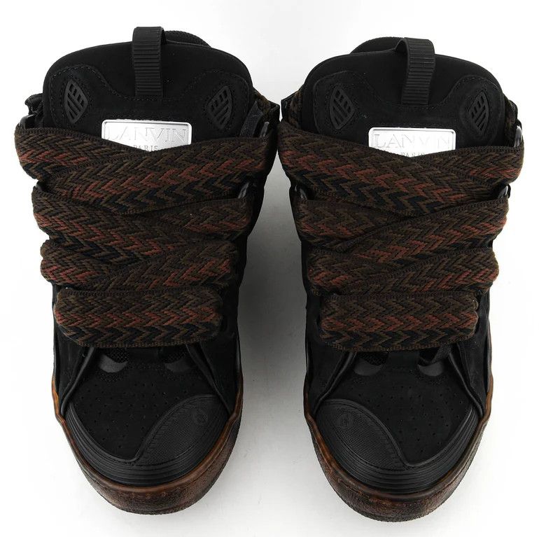 Helmut Lang o1s22i1n1024 Leather Curb Sneakers in Black Size US 11 / EU 44 - 5 Thumbnail