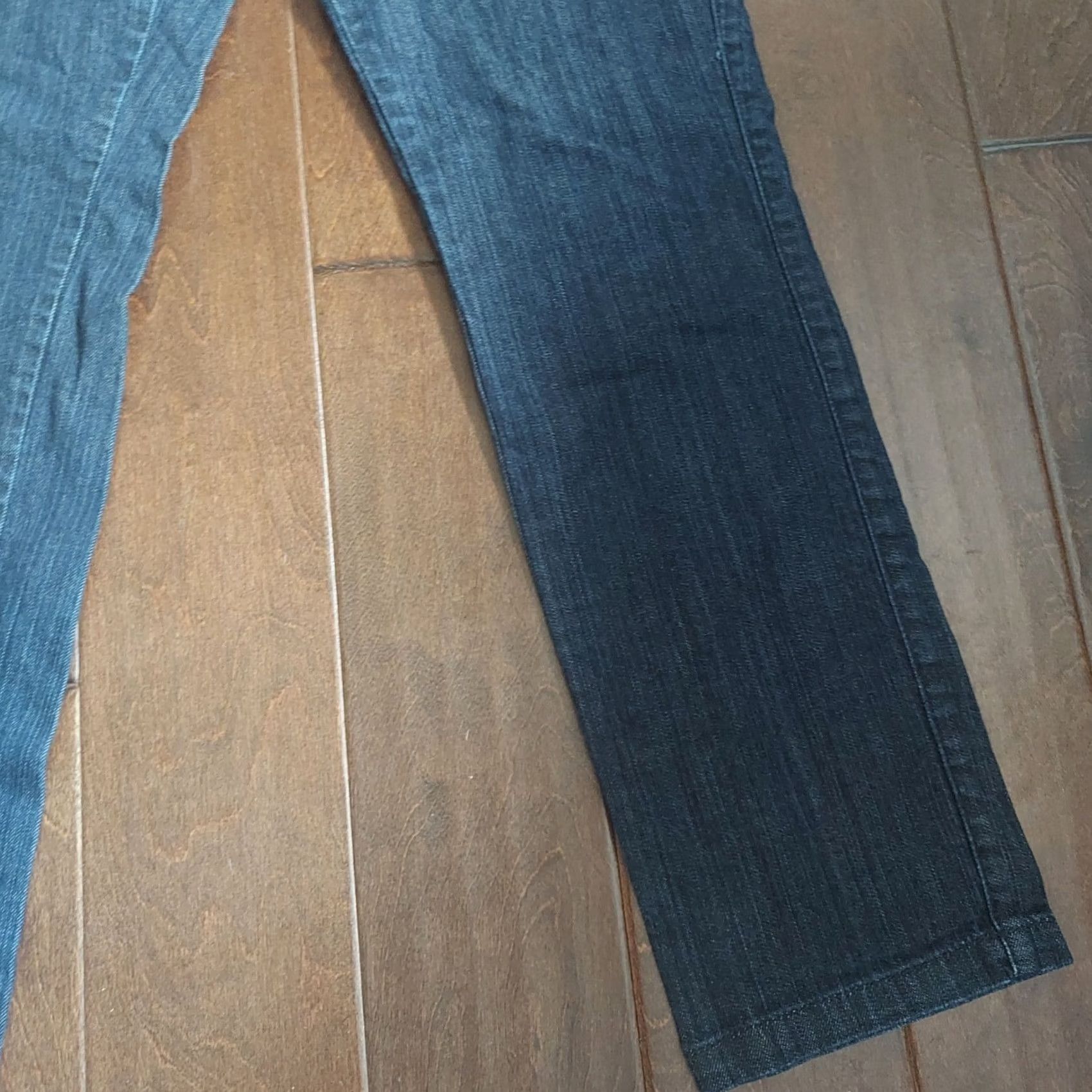 Mossimo Mossimo Women's Denim Jeans - Size 12 - Blue - Cotton Spandex - Regular - Straight - Dark Wash - Button Closure - Solid - Women Size 34" / US 12 / IT 48 - 3 Thumbnail