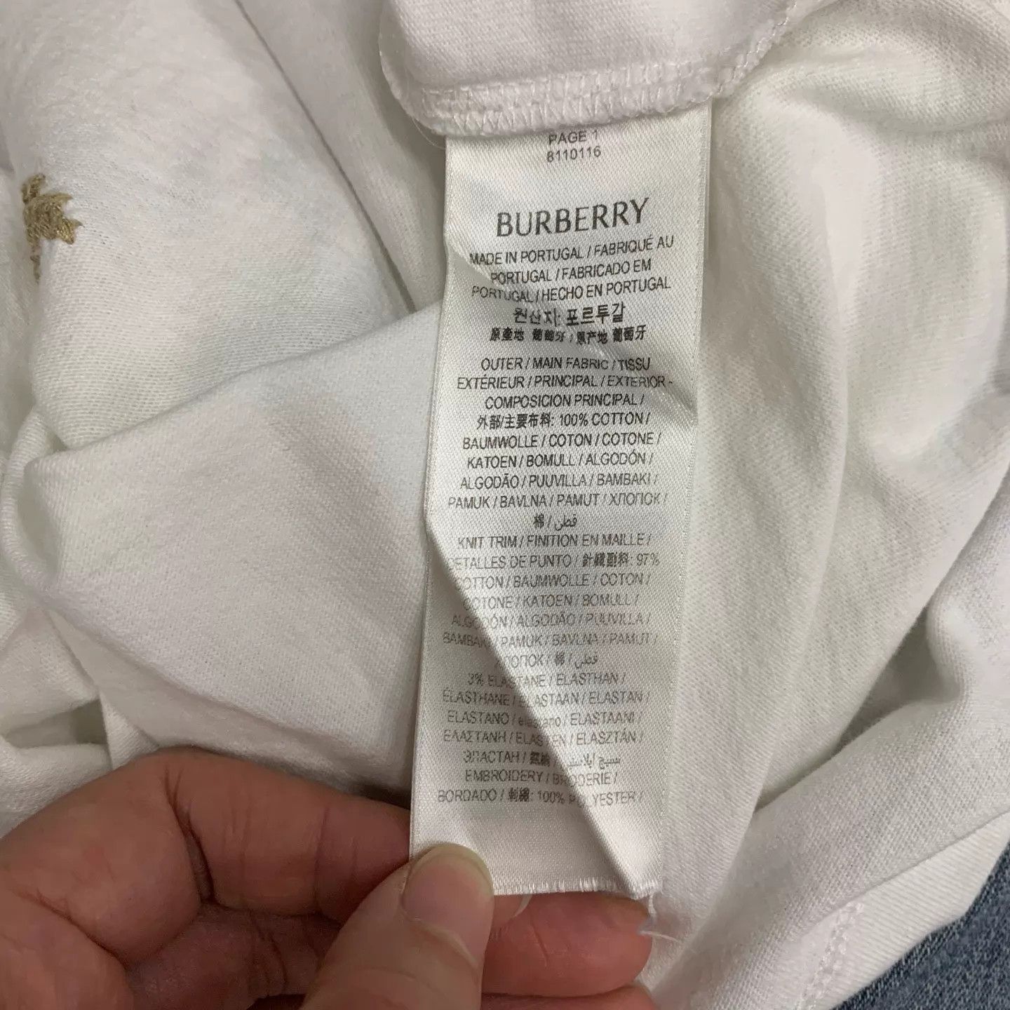 Burberry Burberry White Horseferry Embroidered SS XL 95 New Size US XL / EU 56 / 4 - 7 Thumbnail