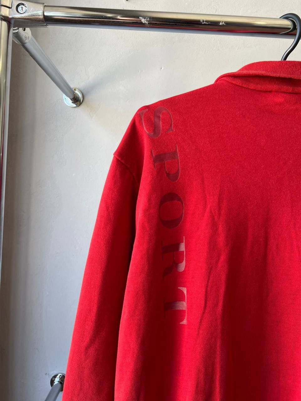 Burberry BURBERRY SPORT RED CASUAL MENS FULL ZIP BIG LOGO SWEATSHIRT Size US XL / EU 56 / 4 - 16 Thumbnail