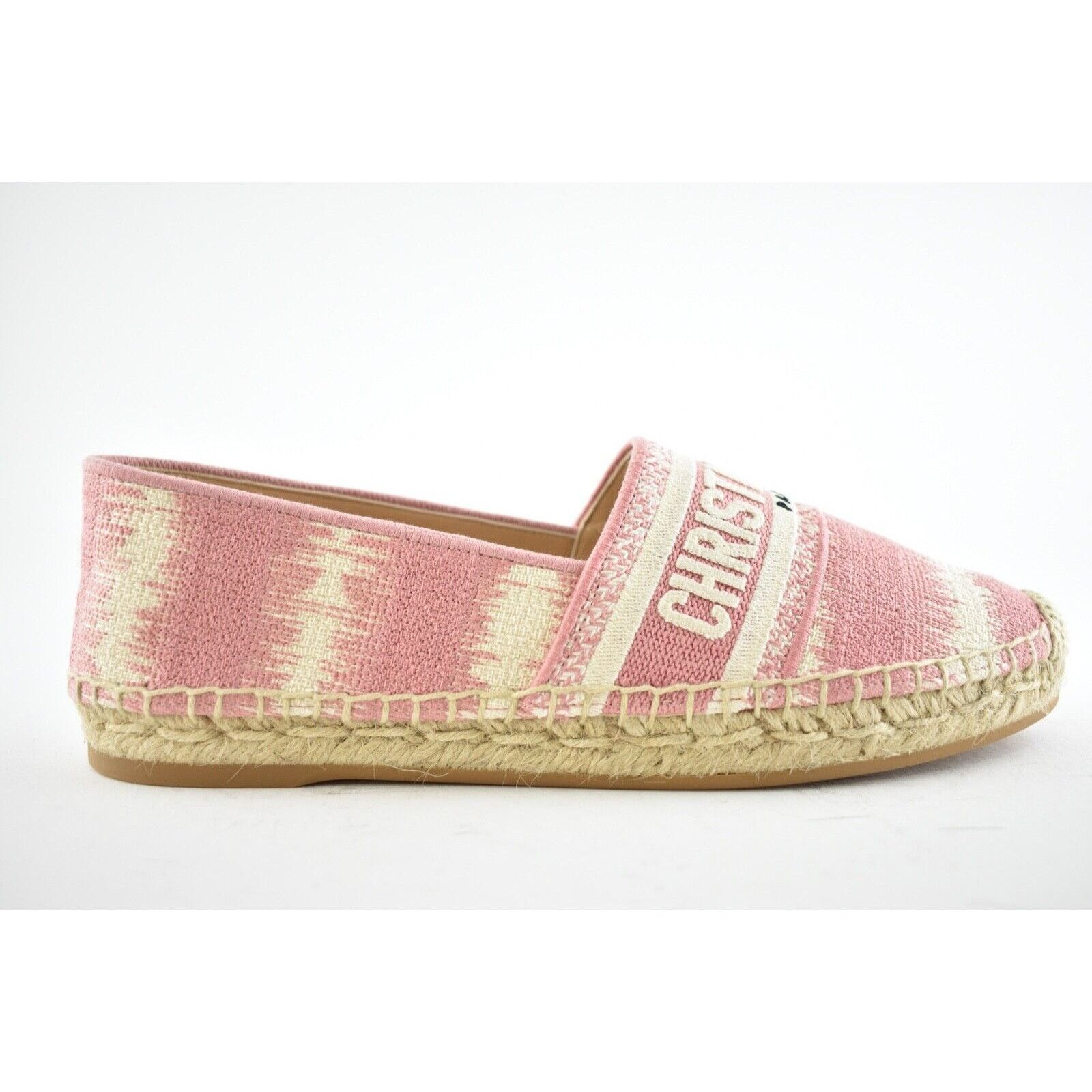 Dior Granville D Stripes Logo Embroidered Espadrille Flat 42 Size US 12 / IT 42 - 2 Thumbnail