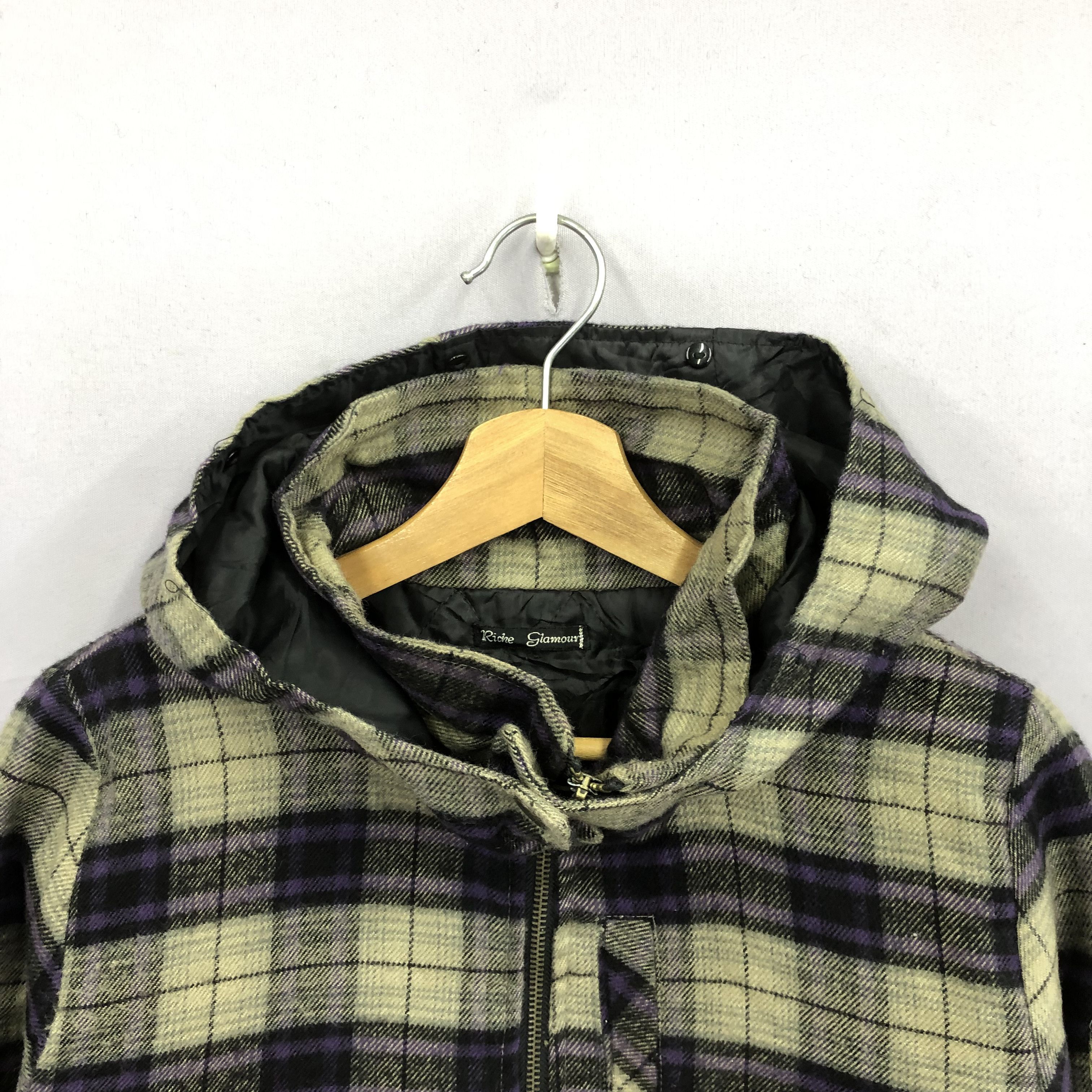 Japanese Brand 90s Riche Glamour Tartan Jacket Japanese Checkered Jackets Size US M / EU 48-50 / 2 - 5 Thumbnail