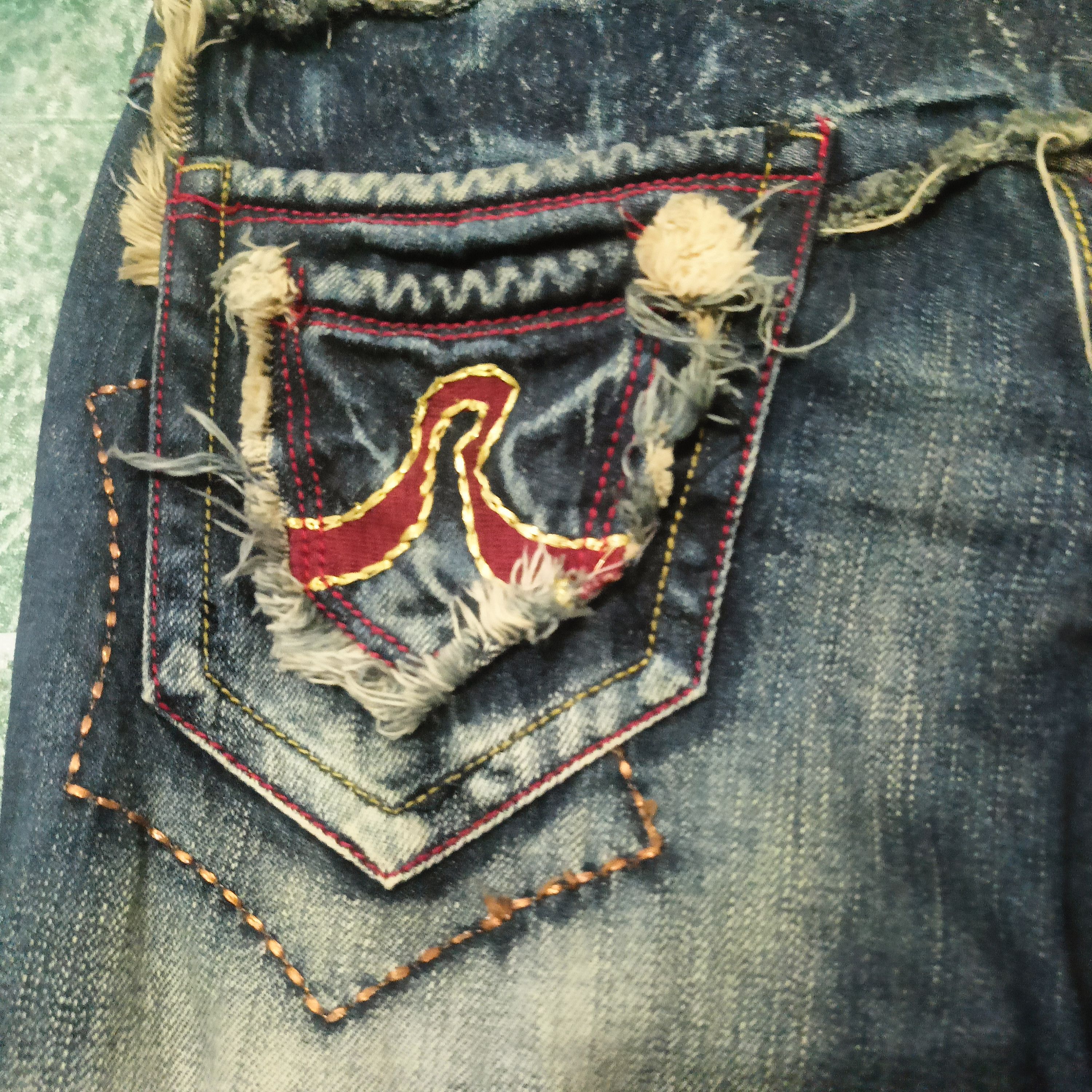 If Six Was Nine Roy 310 flared distressed bootcut jeans Size US 29 - 12 Thumbnail