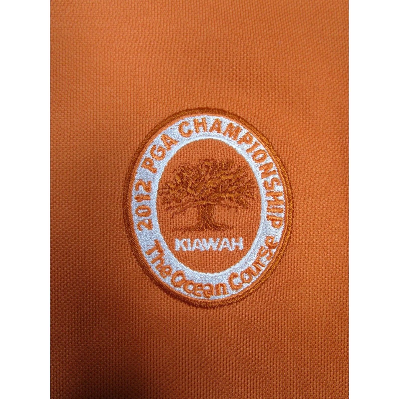 RLX Ralph Lauren RLX Ralph Lauren Polo Shirt - Polo, Men, XL, Orange, Cotton Blend, Golf Logo, 2012 PGA Championship The Ocean Course Size US XL / EU 56 / 4 - 3 Thumbnail