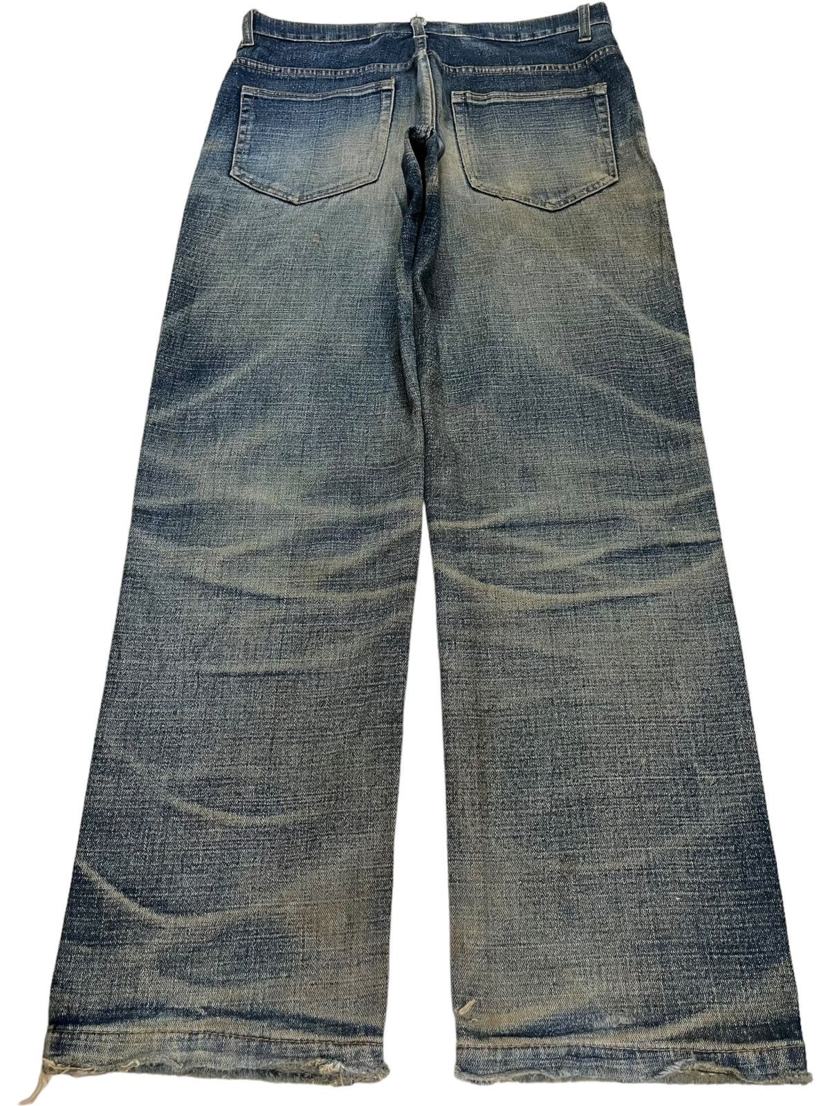 Japanese Brand Vintage Japanese Brand Sick Mud Wash Distressed Loose Jeans Size US 31 - 2 Thumbnail