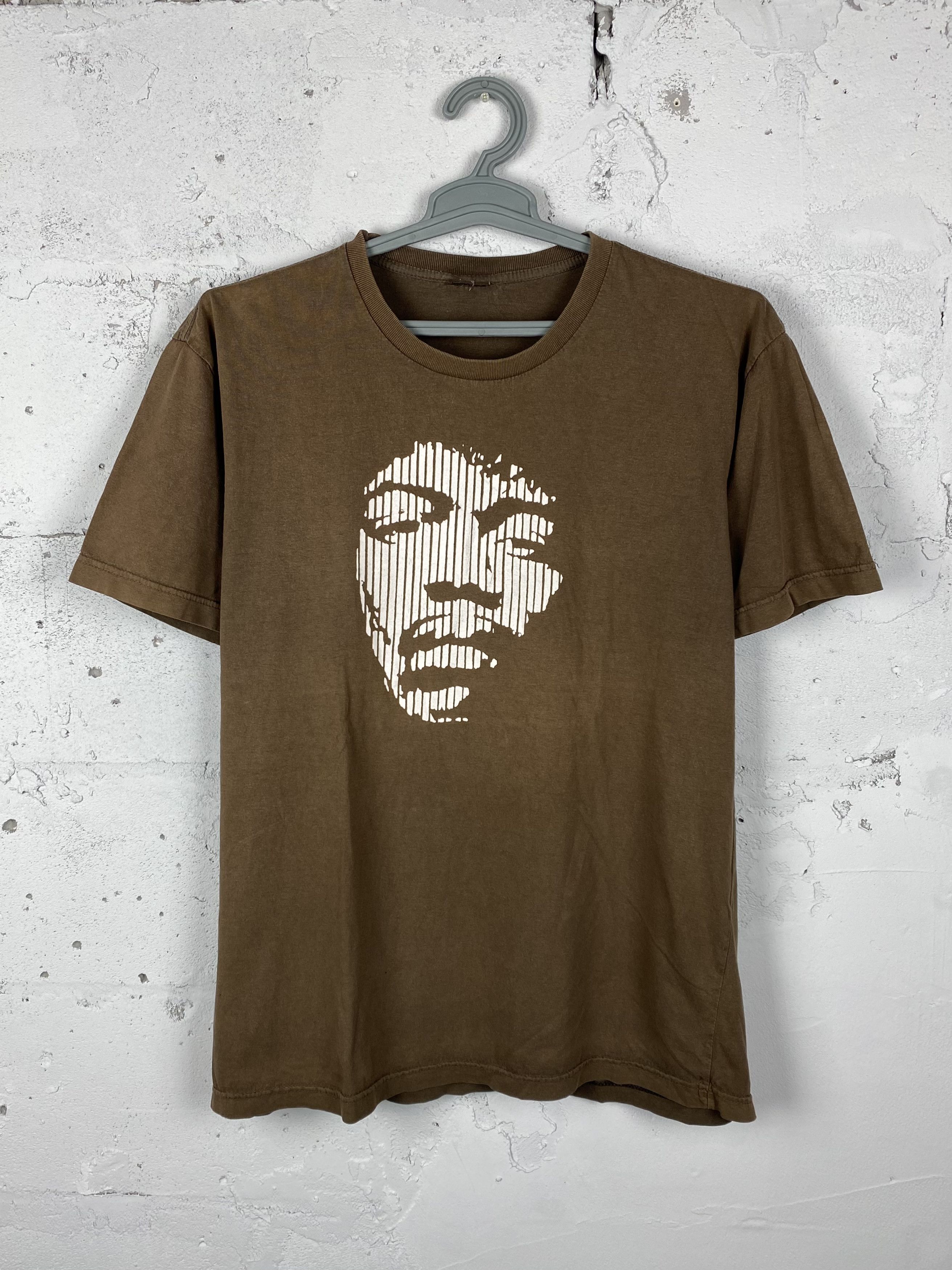 Band Tees × Jimi Hendrix × Vintage Vintage Jimi Hendrix Brown T shirt Size US L / EU 52-54 / 3 - 1 Thumbnail