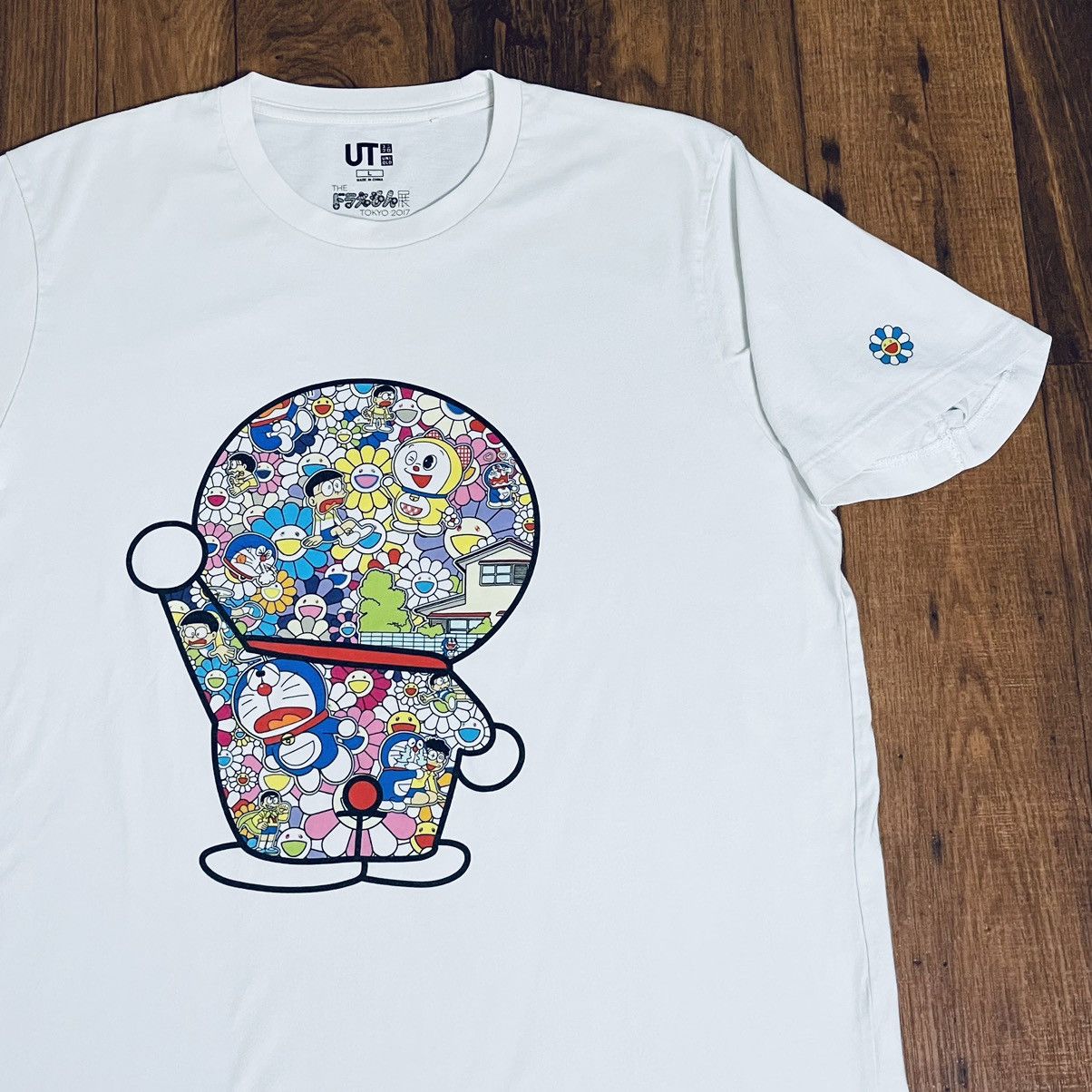 Uniqlo Uniqlo Doraemon Takashi Murakami t-shirt white | Grailed