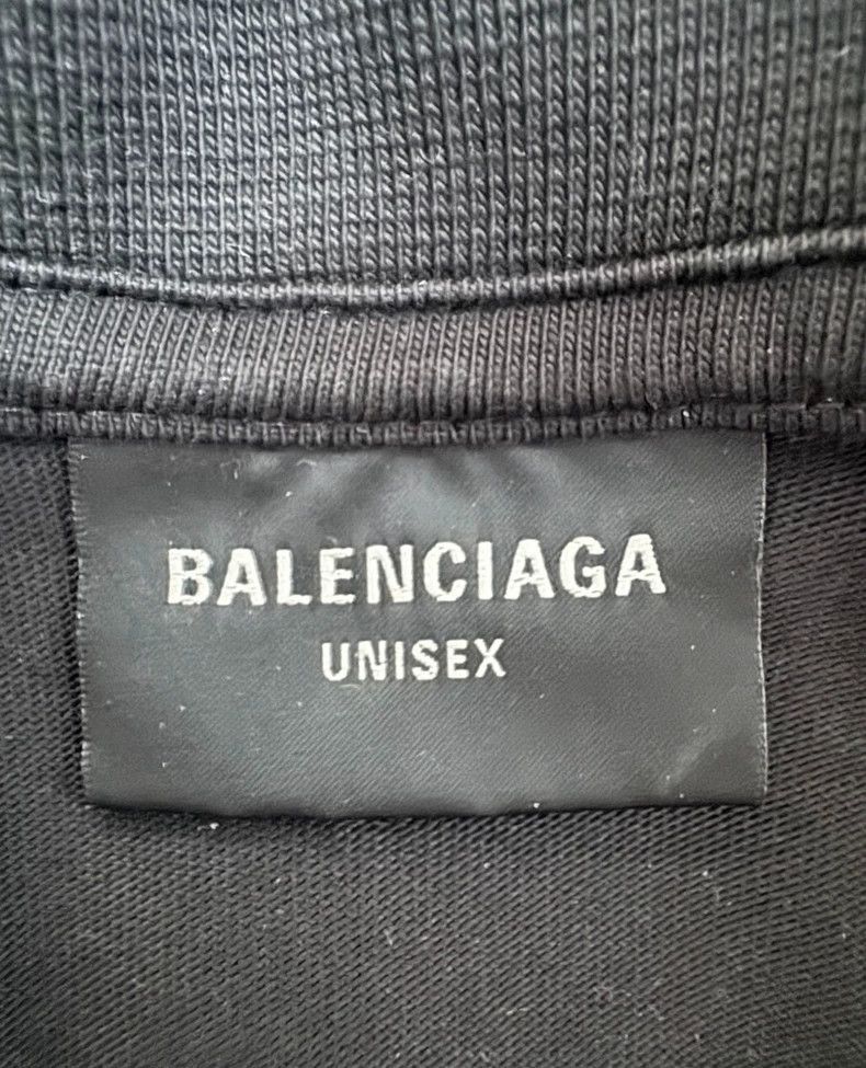 Balenciaga Balenciaga Letter Logo Print Crown Crew Neck Short Sleeve Size US L / EU 52-54 / 3 - 3 Thumbnail