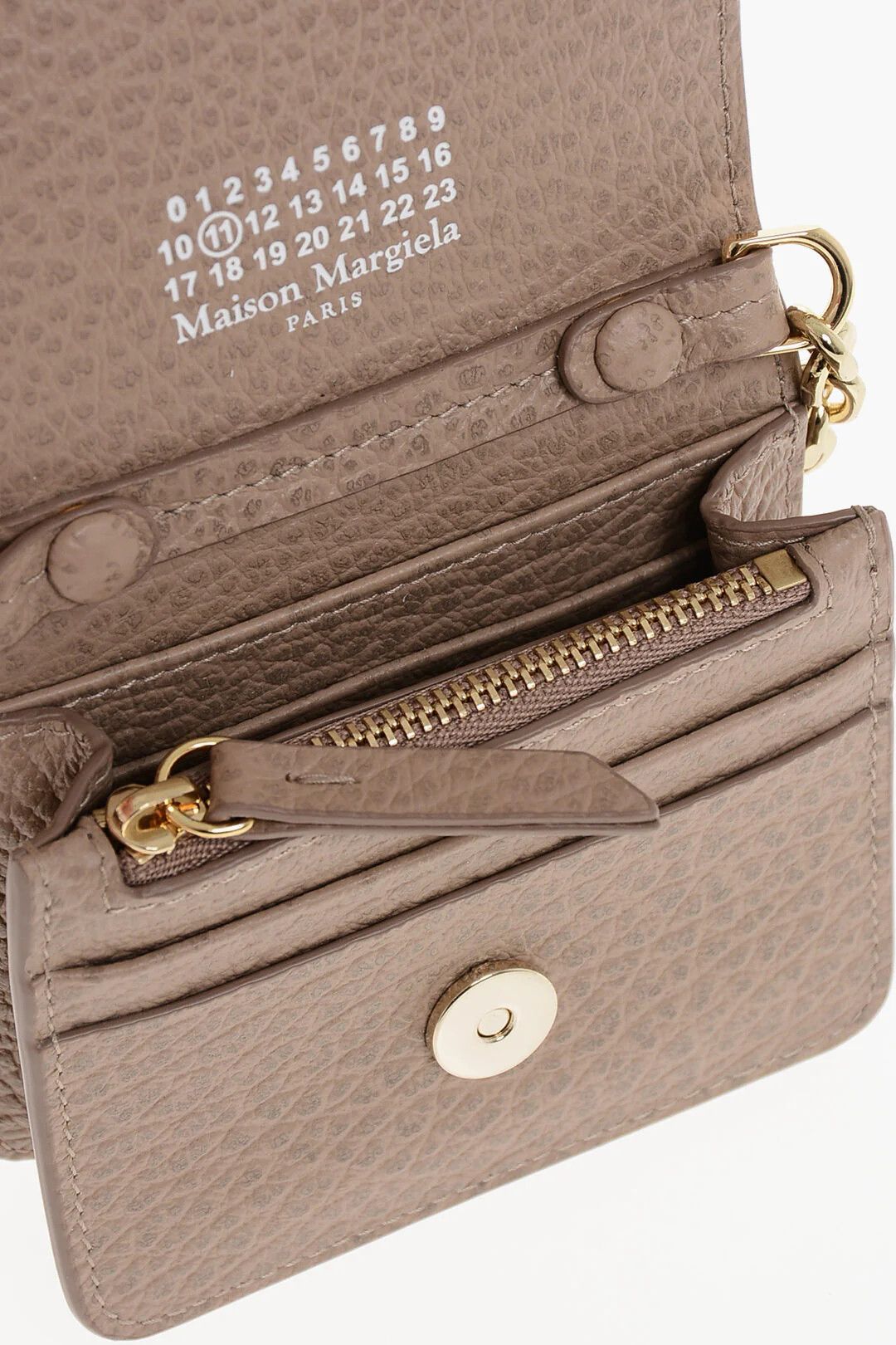 Maison Margiela og1mm0426 Size: OS / Hammered Leather Wallet in Pink Size ONE SIZE - 4 Thumbnail