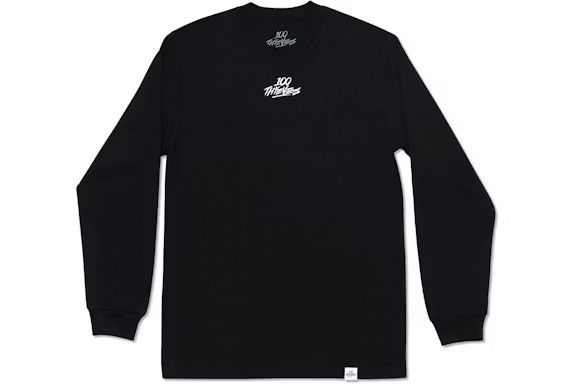 100 Thieves 100 Thieves Midnight Long Sleeve Tee Black - Large Size US L / EU 52-54 / 3 - 1 Thumbnail