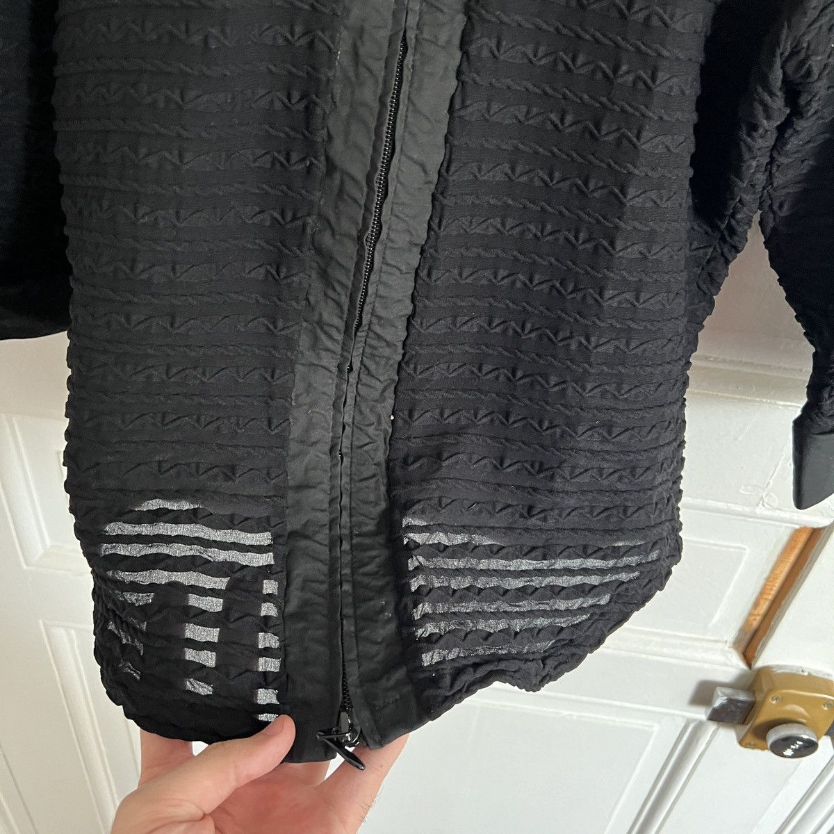 Japanese Brand × Vintage Y2K Shirt Zip Up Too Blouse like rick raf yohji cdg jpg 00s Size US M / EU 48-50 / 2 - 4 Thumbnail
