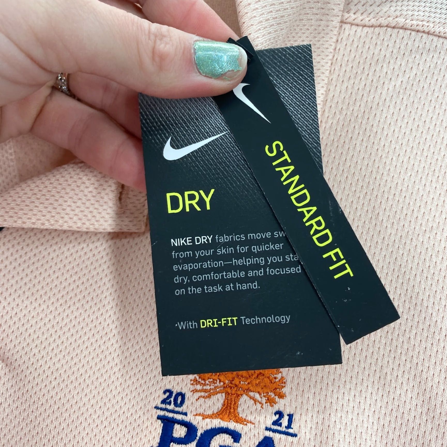 Nike Nike Golf Vapor Jacquard Polo Shirt Mens XL Artic Orange PGA Ocean Course Preppy Size US XL / EU 56 / 4 - 5 Thumbnail