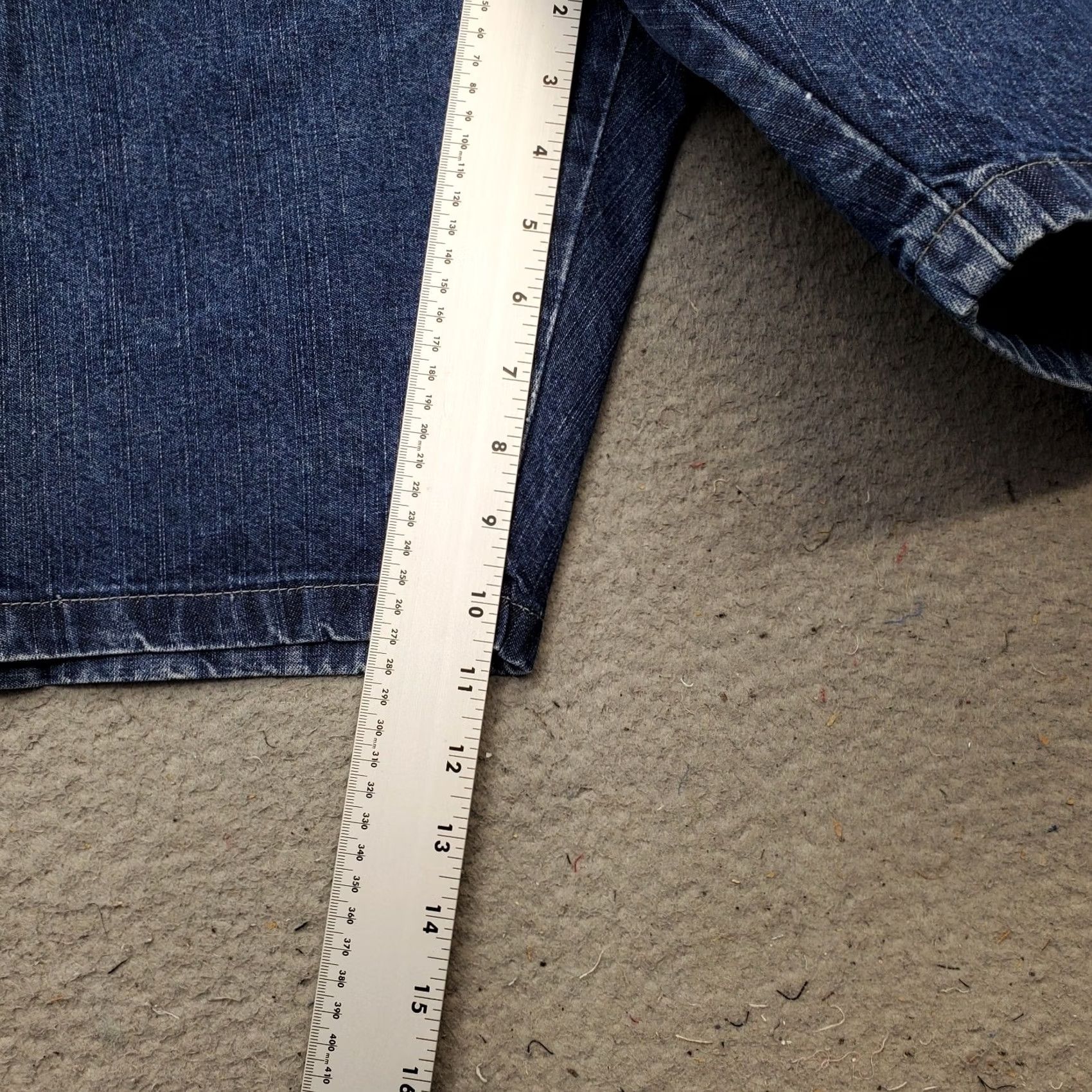 Wrangler Wrangler Mens Blue Carpenter Shorts 48 Denim High Rise Flat Front Bermuda 5-Pocket Regular Fit Size US 32 / EU 48 - 4 Thumbnail