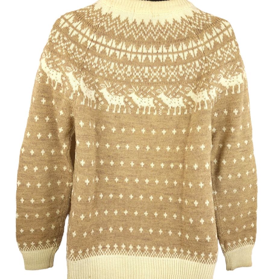 Vintage VINTAGE Reindeer Sweater Mens Size Small 80s Strawbridge & Clothier Fair Isle Christmas Nordic Crewneck Size US S / EU 44-46 / 1 - 4 Thumbnail