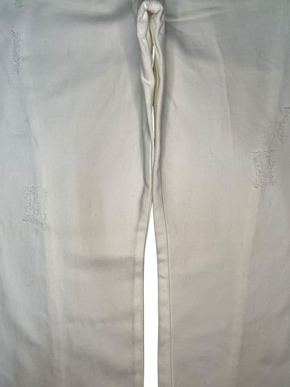 If Six Was Nine Vintage Japanese Brand Snake Skin Sashiko Flare Jeans Size 33" - 3 Thumbnail