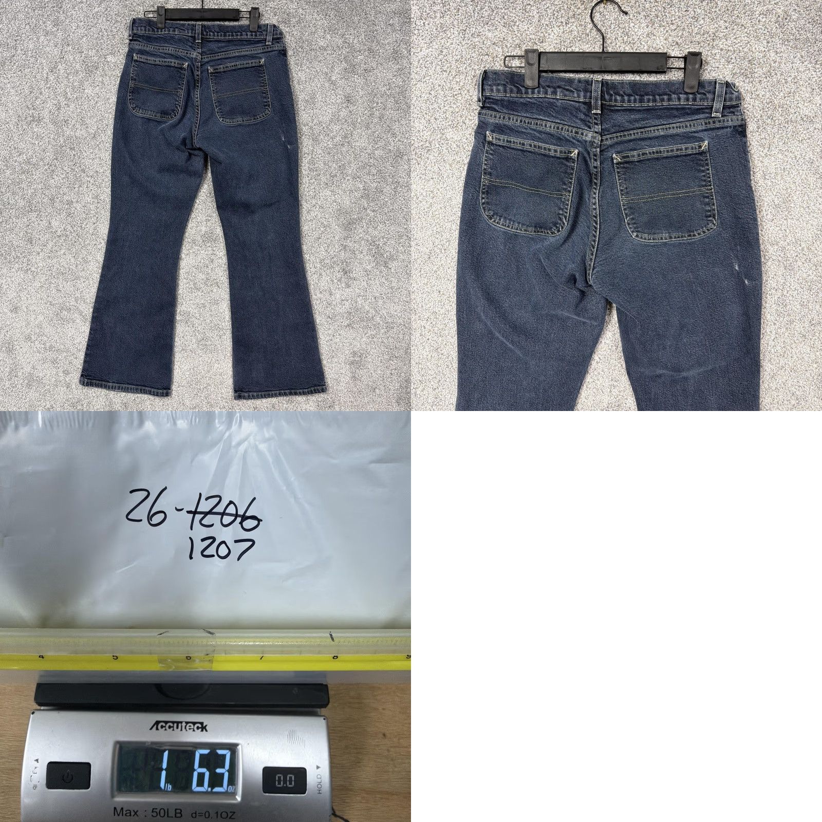 Old Navy VINTAGE Old Navy Jeans Womens 12 30x29 Blue Denim Bootcut High-Rise Stretch Dark Wash Size 34" / US 12 / IT 48 - 9 Thumbnail