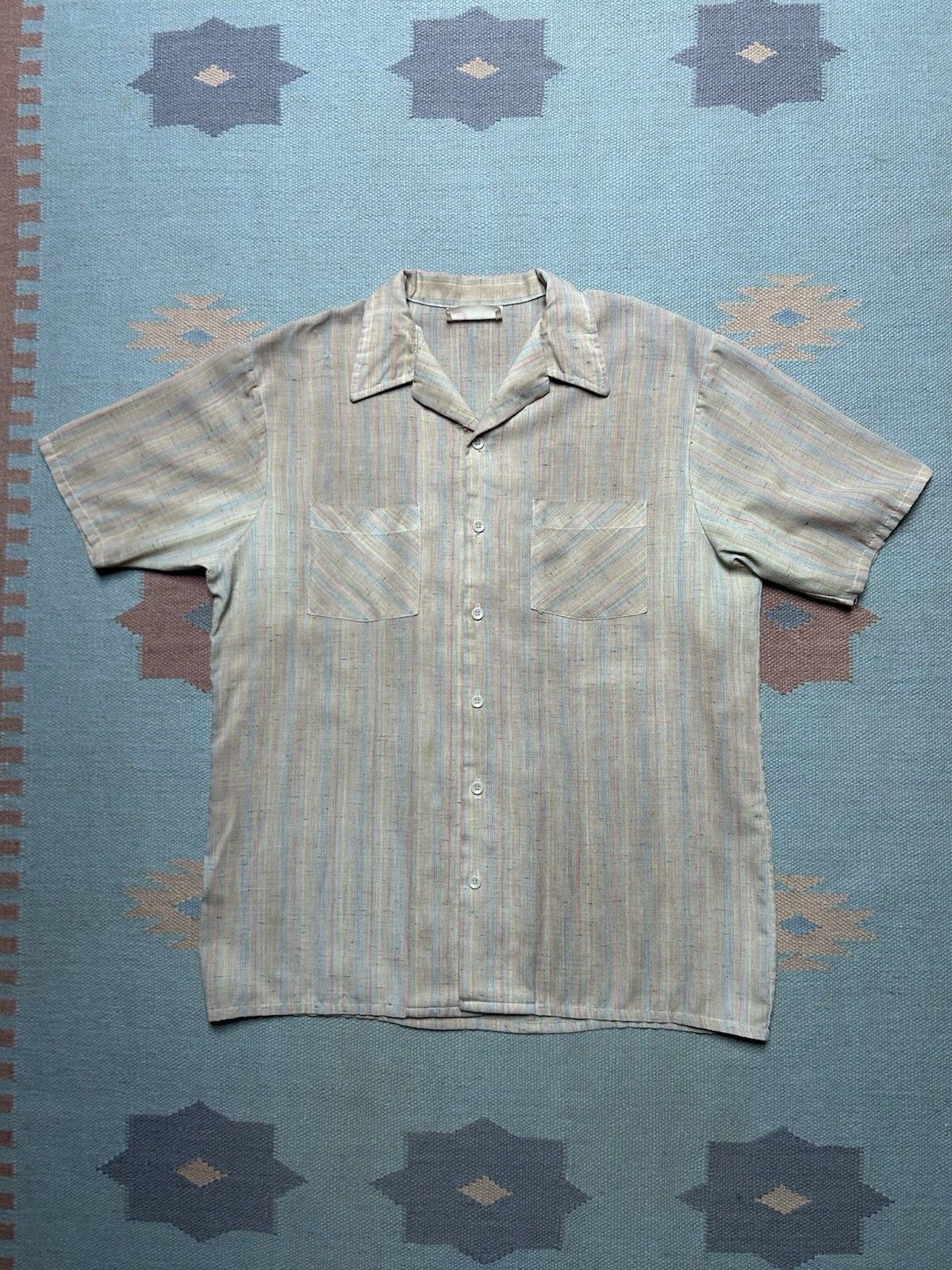 Vintage Vintage 1970s button shirt Sears kings road fleck Medium Size US M / EU 48-50 / 2 - 1 Thumbnail