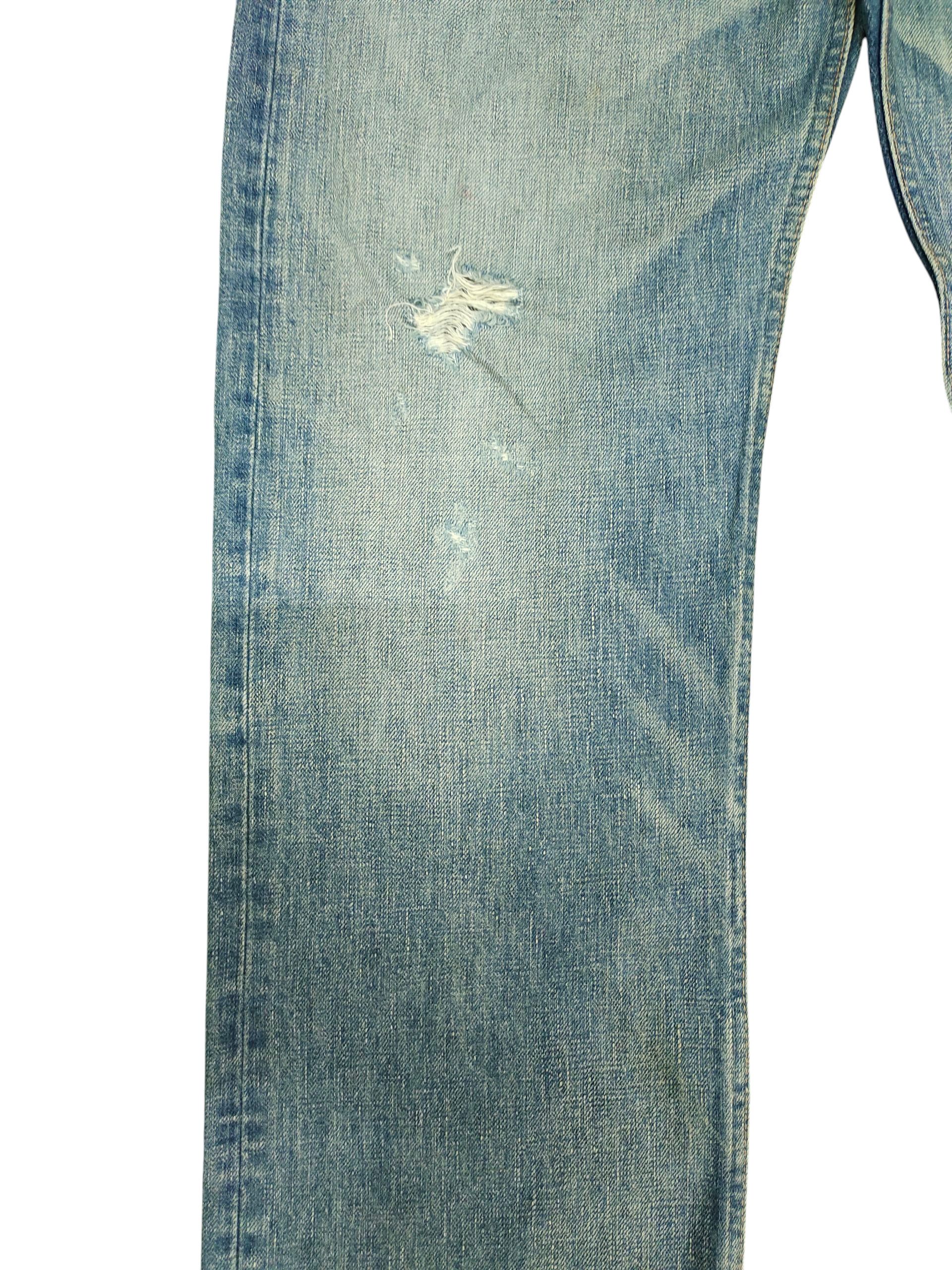 Kapital Vintage RNA Japan Clawmark Distress Faded Denim Jeans Size US 33 - 4 Thumbnail