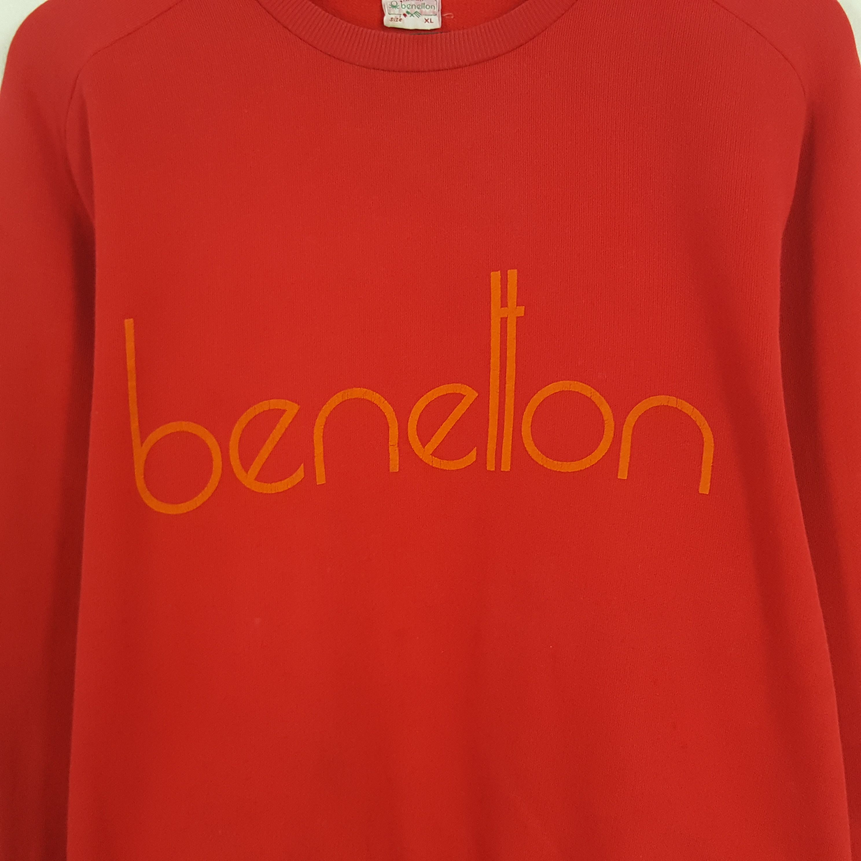Benetton × Vintage Vintage Benetton Logo Sweatshirt Size US M / EU 48-50 / 2 - 2 Thumbnail
