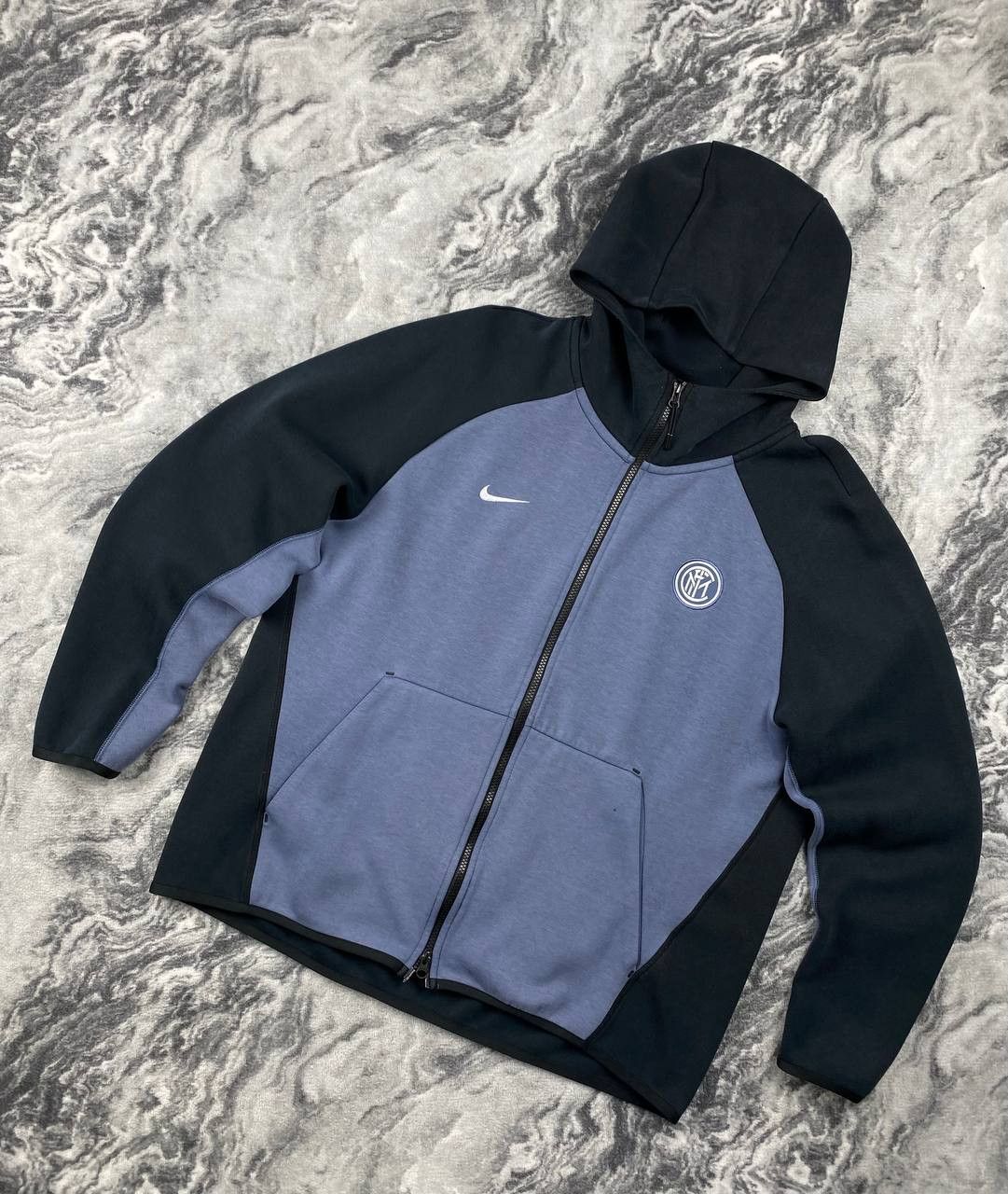 Nike Nike Inter Milan FC Tech Fleece Full Zip Hooded Size US XL / EU 56 / 4 - 1 Thumbnail