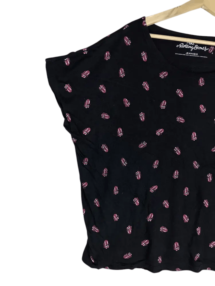 The Rolling Stones 2012 The Rolling Stones X Jeanasis Fullprint Batwing Design Size ONE SIZE - 3 Thumbnail
