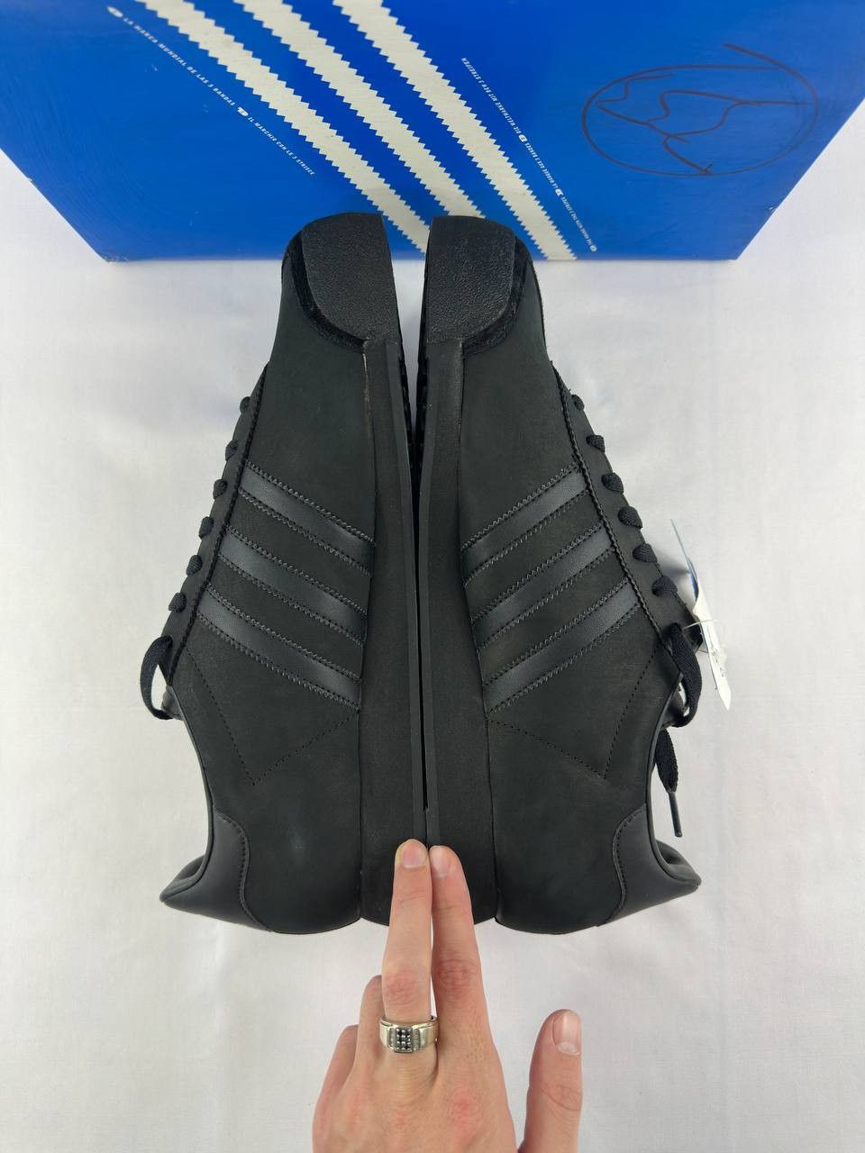 Adidas Vintage Adidas Samoa Nubuck Shoes 2004 Black 679706 Size US 13 / EU 46 - 6 Thumbnail