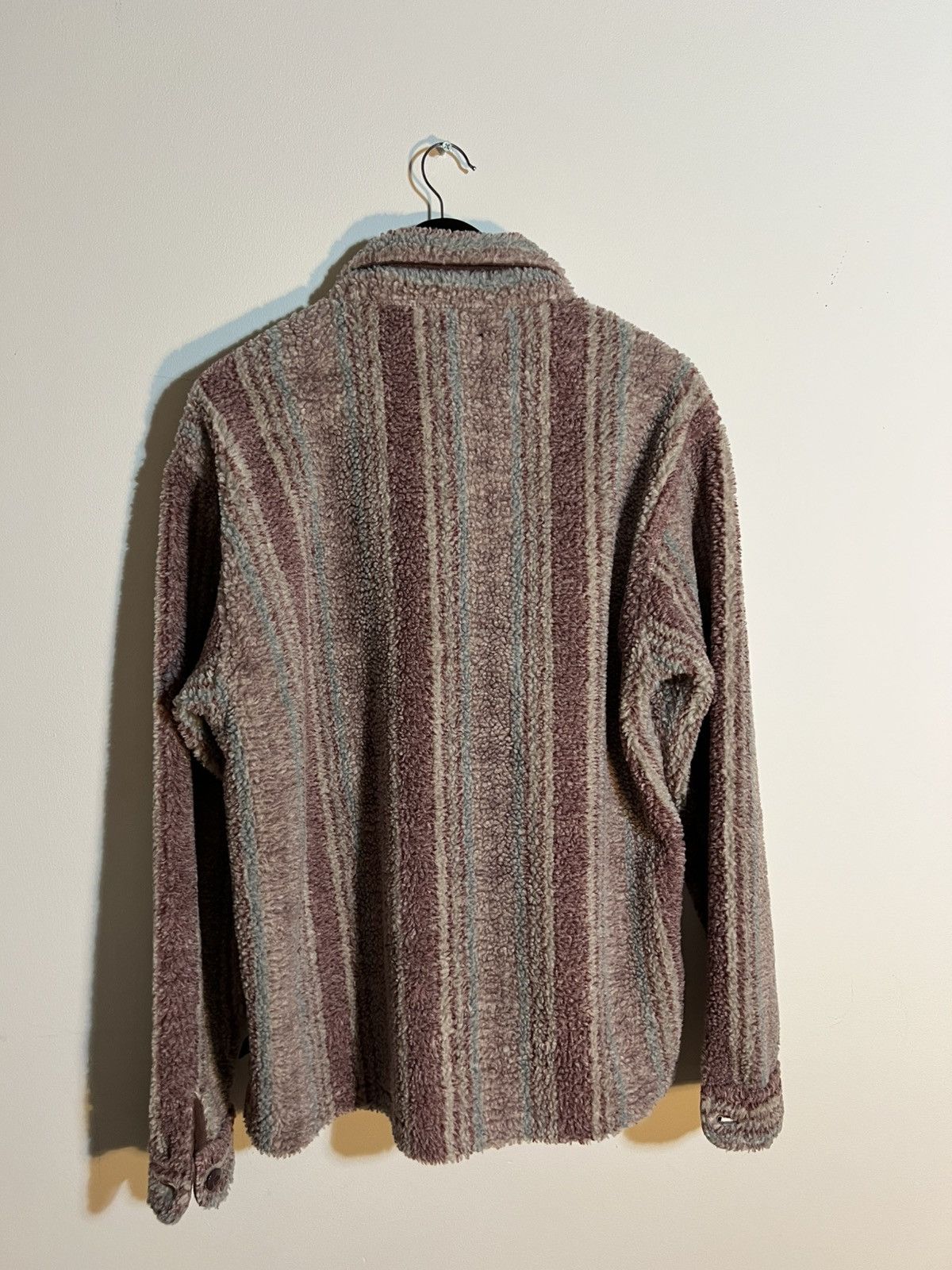 Stussy Stussy Striped Sherpa Shirt Size US M / EU 48-50 / 2 - 2 Thumbnail
