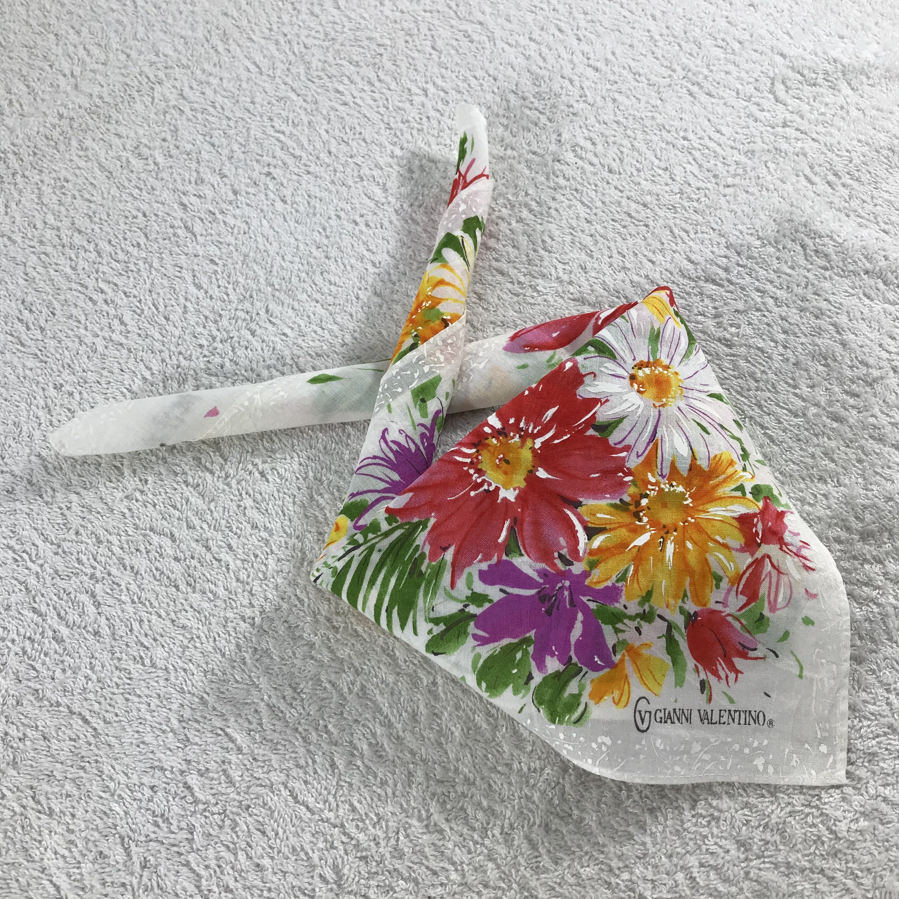 Gianni Valentino × Vintage Gianni Valentino Bandana / Handkerchief / Neckerchief - S131 Size ONE SIZE - 4 Thumbnail