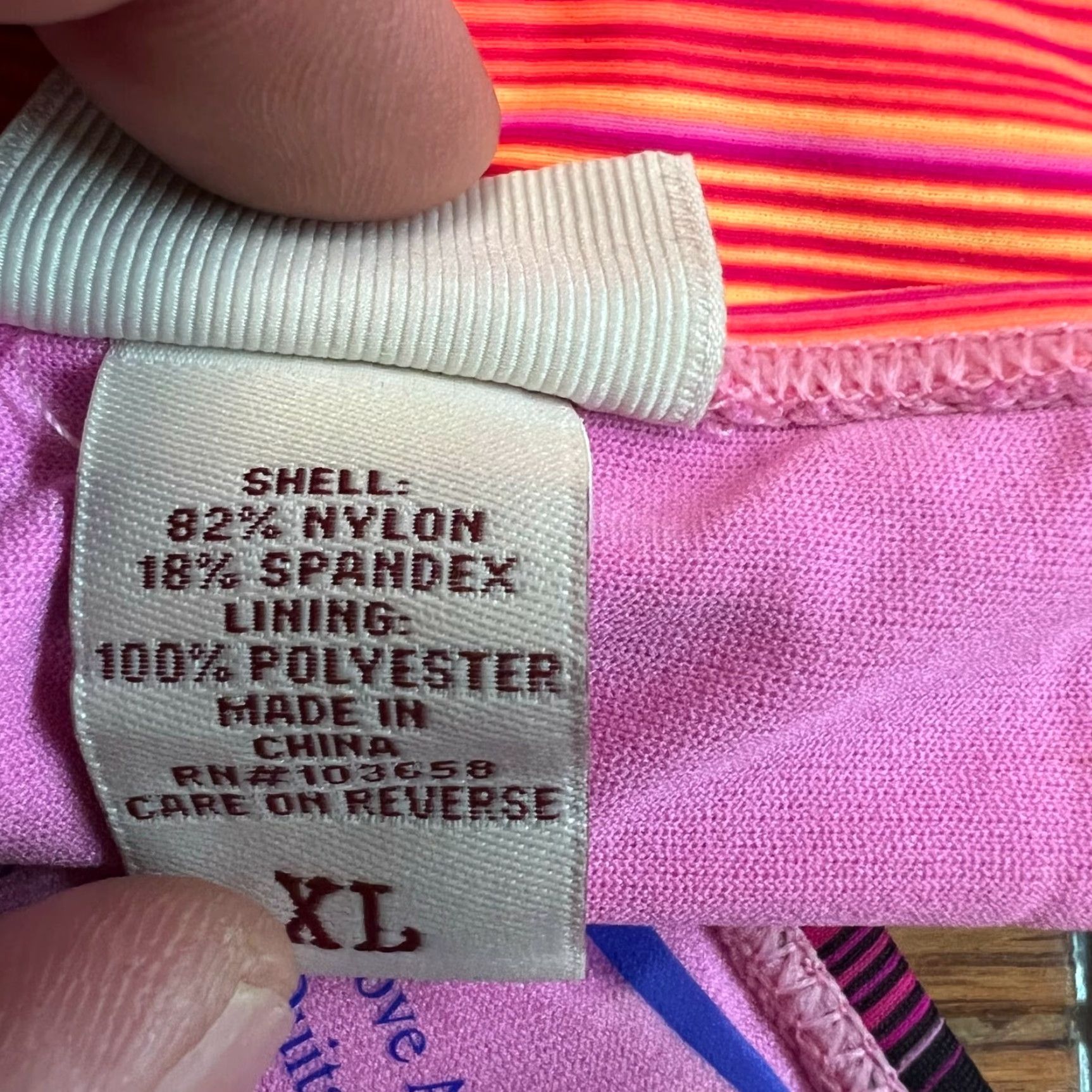 Vintage MUDD New Womens Stripe Hipster Swim Bottom Bikini Orange XL Size Small Length: 0 Size 40" / US 18 - 7 Thumbnail