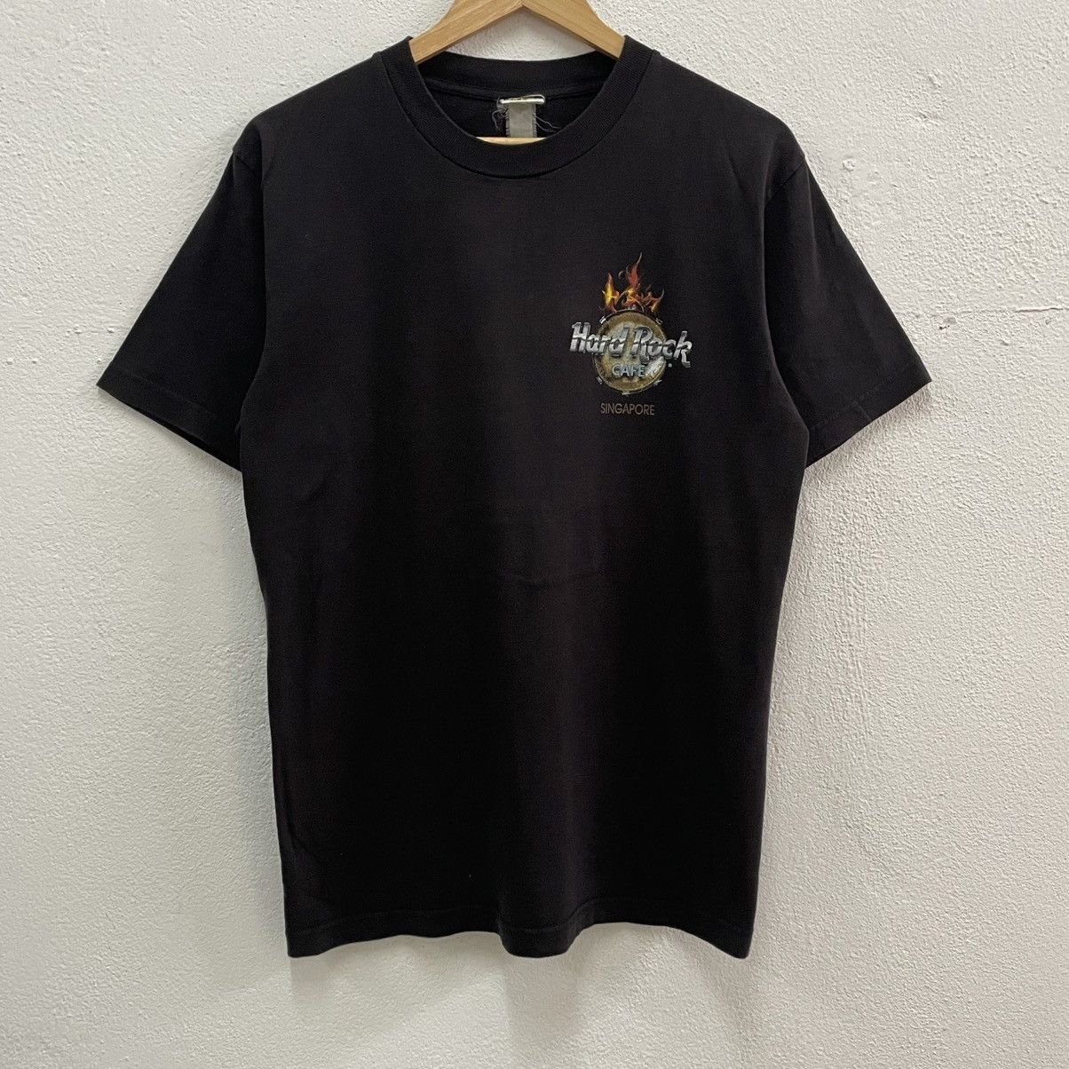 Hard Rock Cafe 🔥Vintage 90s Hard Rock Cafe Singapore Big Logo Tee Size US L / EU 52-54 / 3 - 5 Thumbnail