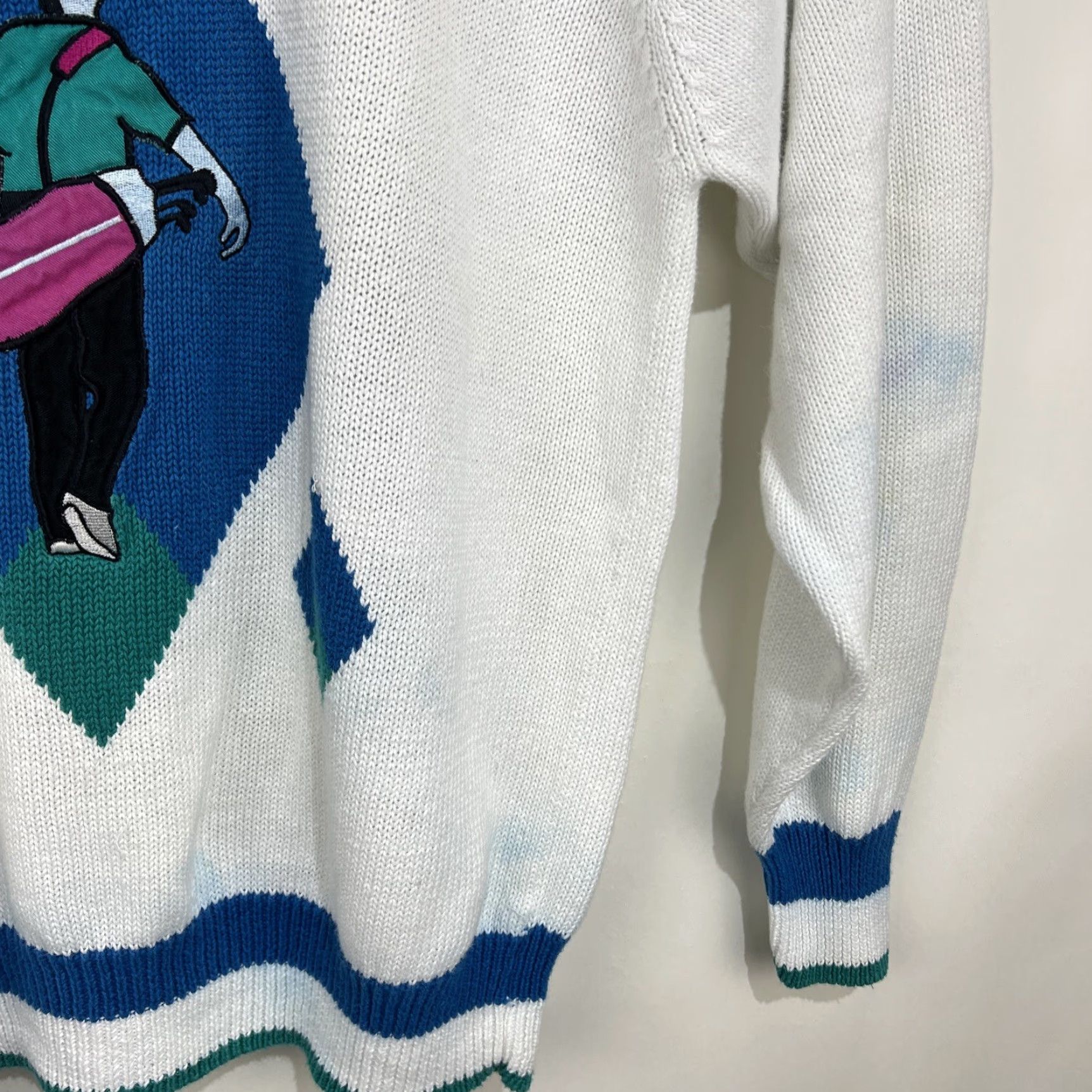 Van Heusen VINTAGE Van Heusen Players Pullover Sweater Knit Golf Sz Large Raime Cotton Mens Size US L / EU 52-54 / 3 - 6 Thumbnail