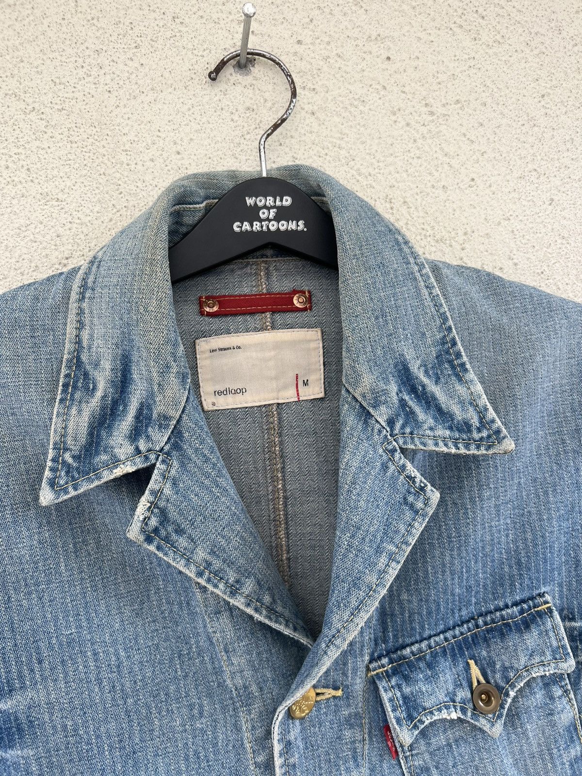 Levi's Vintage 2004 Levi’s Redloop Fade Blue HBT Denim Chore Jacket Size US M / EU 48-50 / 2 - 7 Thumbnail