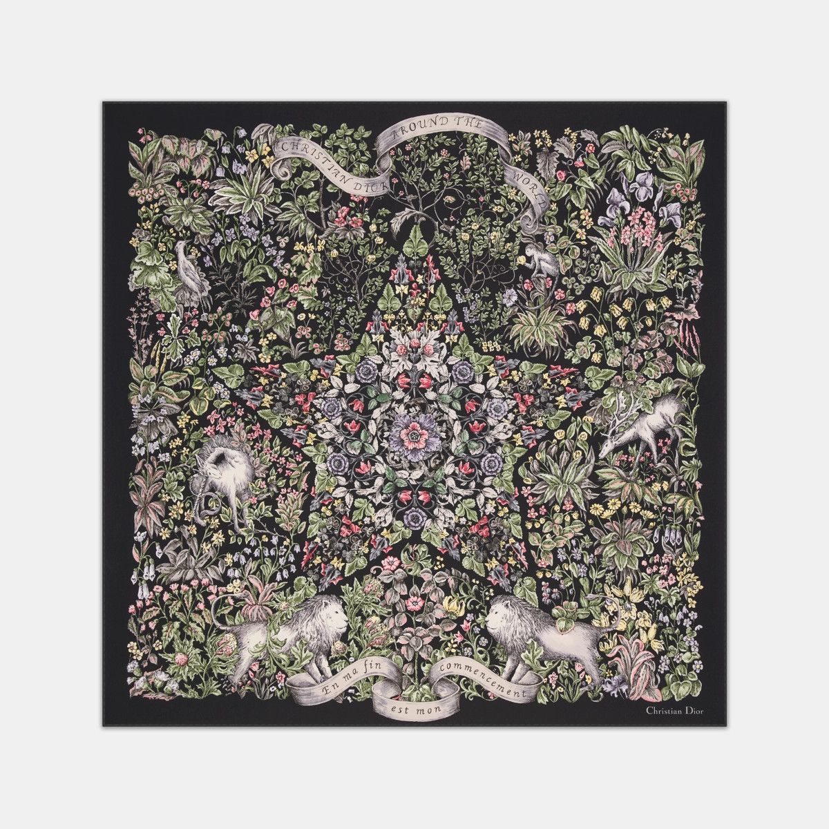 Dior o1bcso1str0226 Size:OS/90 Square Scarf in Multicolor Size ONE SIZE - 1 Thumbnail