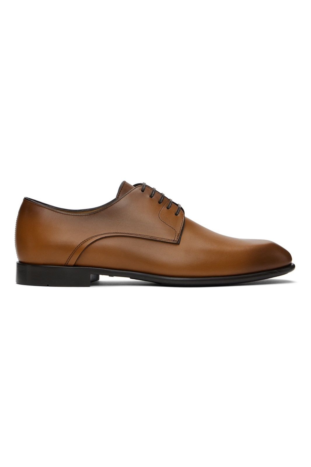Salvatore Ferragamo Salvatore Ferragamo Calf Leather Lace-up Derbies Size US 11.5 / EU 44-45 - 4 Thumbnail