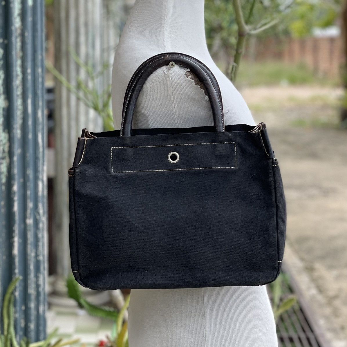 Canvas × Japanese Brand × Vintage Vintage Kinosho Hampu Canvas Small Canvas Tote Size ONE SIZE - 2 Thumbnail